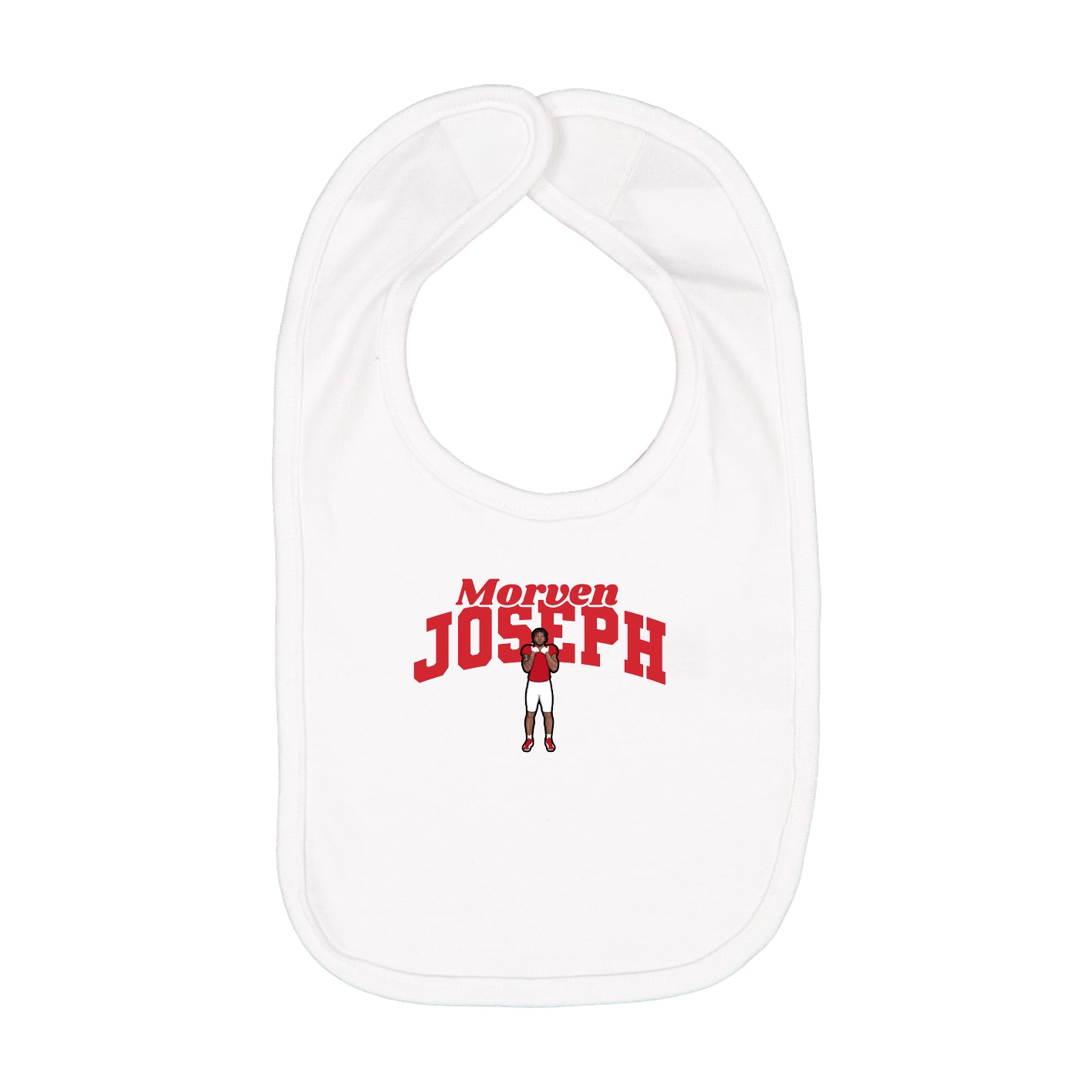 Infant Bib — Signature Arch in White