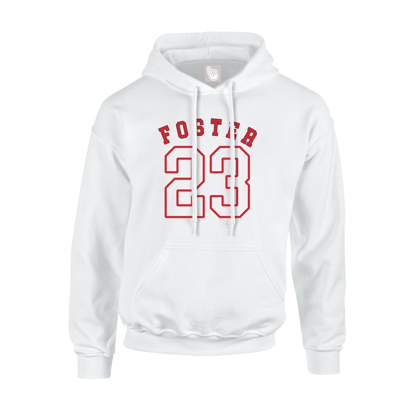 Youth Hoodie — Shirsey Arch in White