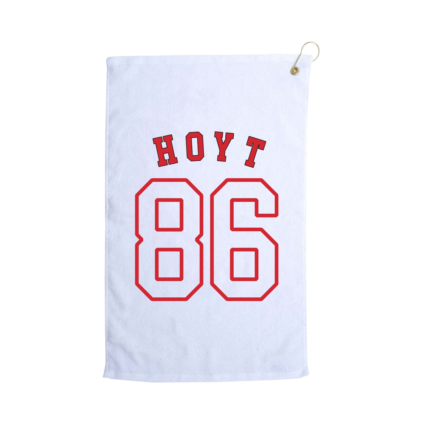 Golf Towel — Shirsey Arch in White