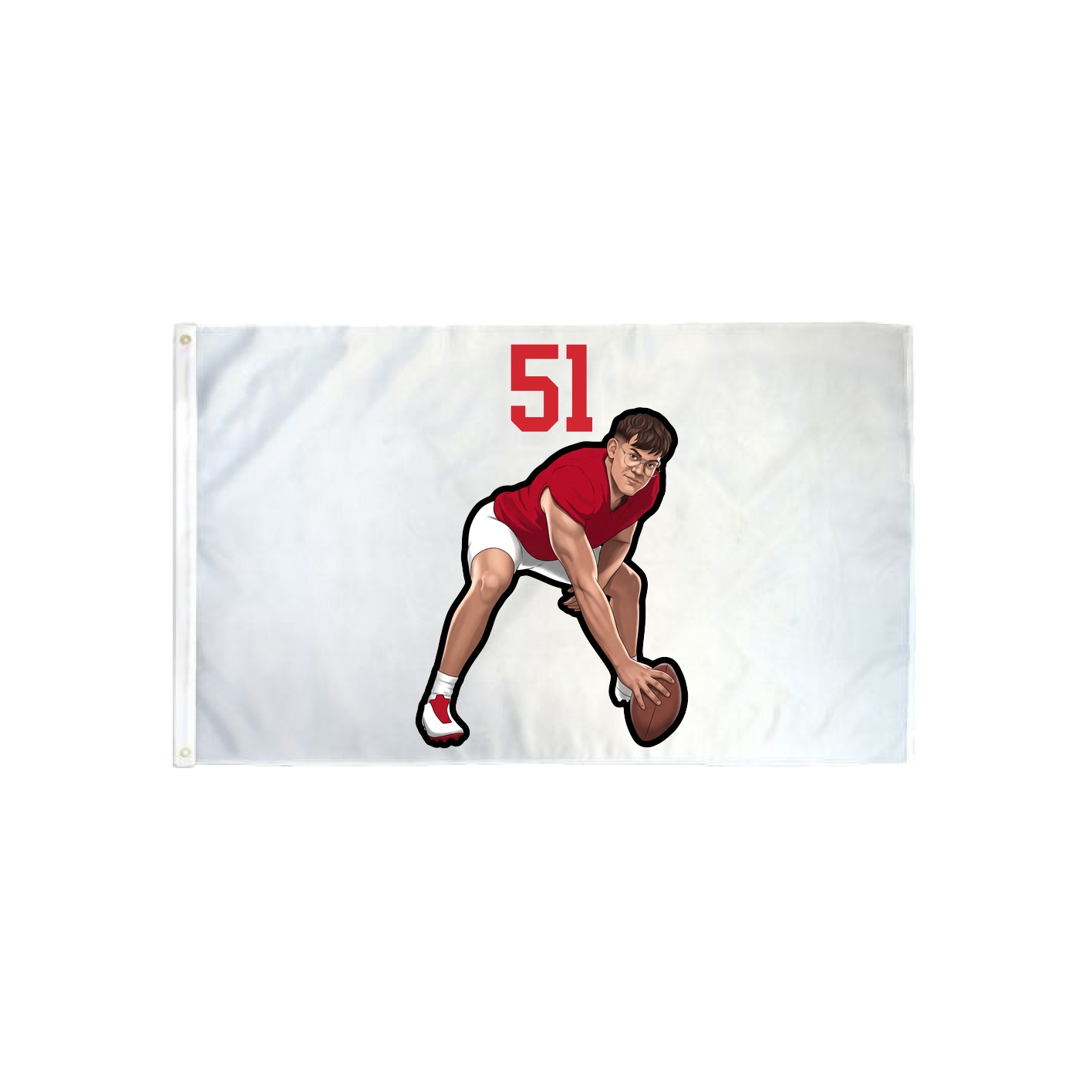 3x5 Flag — Number Top in Classic