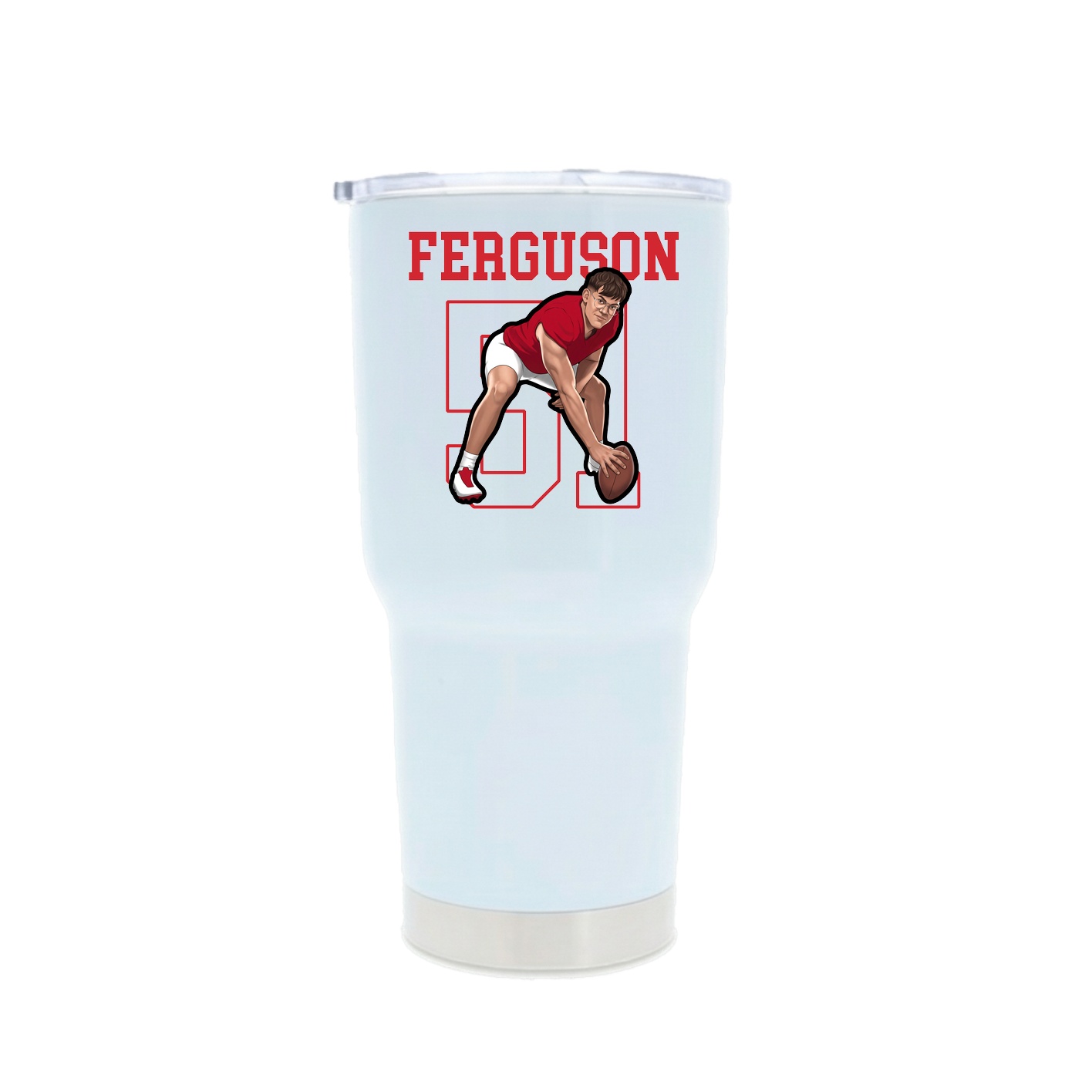 30oz Stainless Steel Tumbler — Shirsey in White