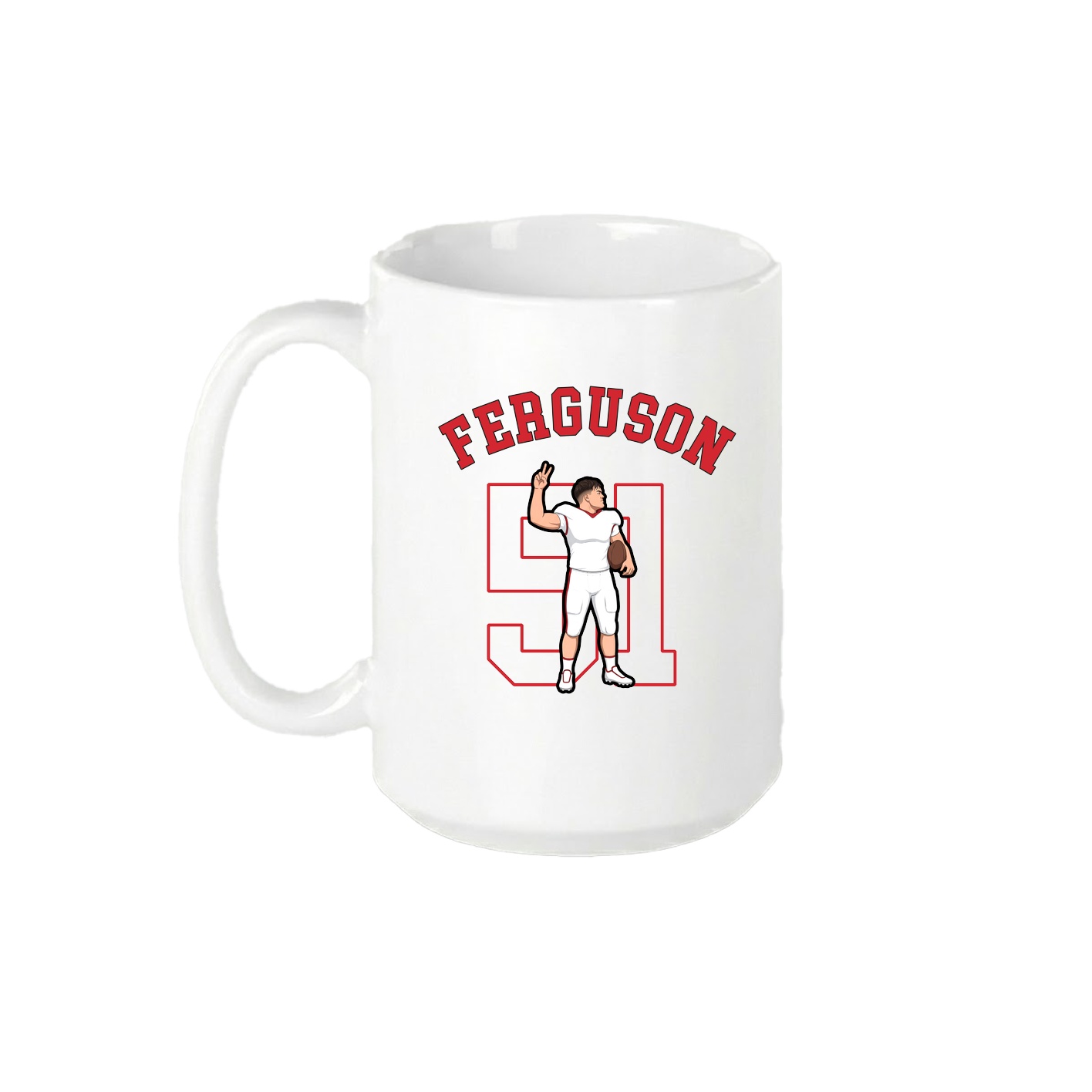 15oz Coffee Mug — Shirsey Arch in White