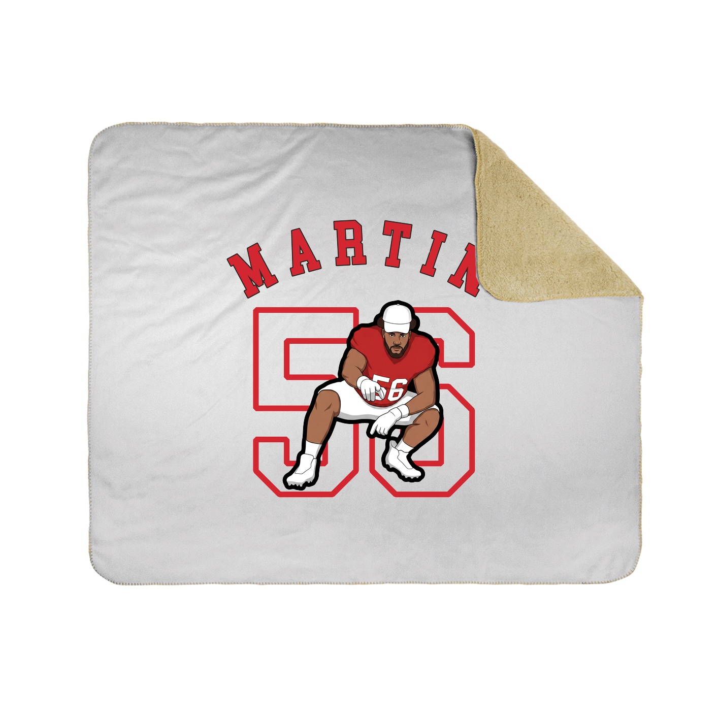 50x60 Sherpa Lined Throw Blanket