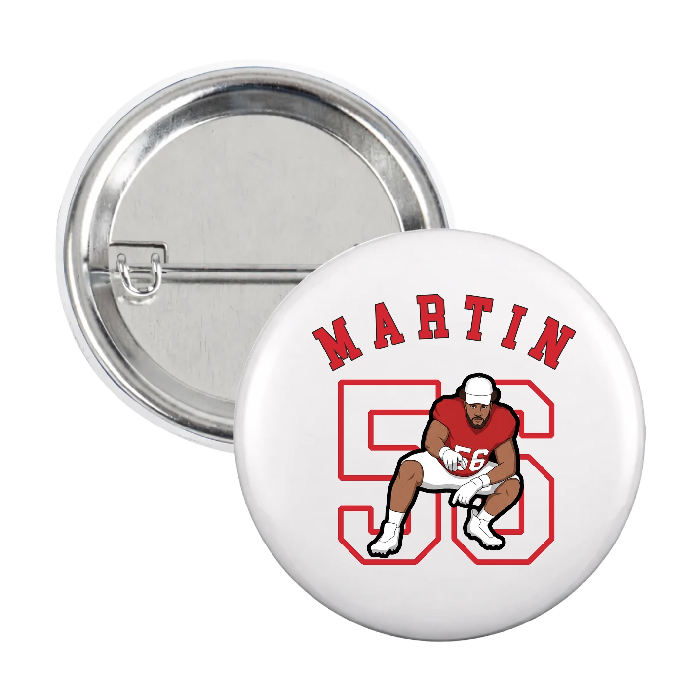 Game Day Button — Shirsey Arch in White