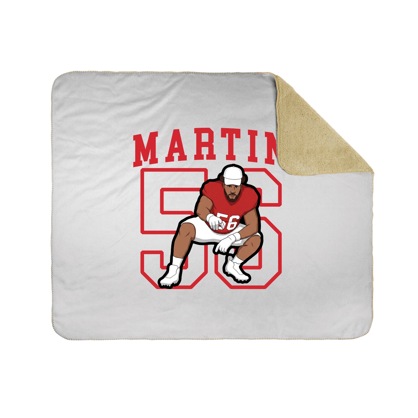 50x60 Sherpa Lined Throw Blanket