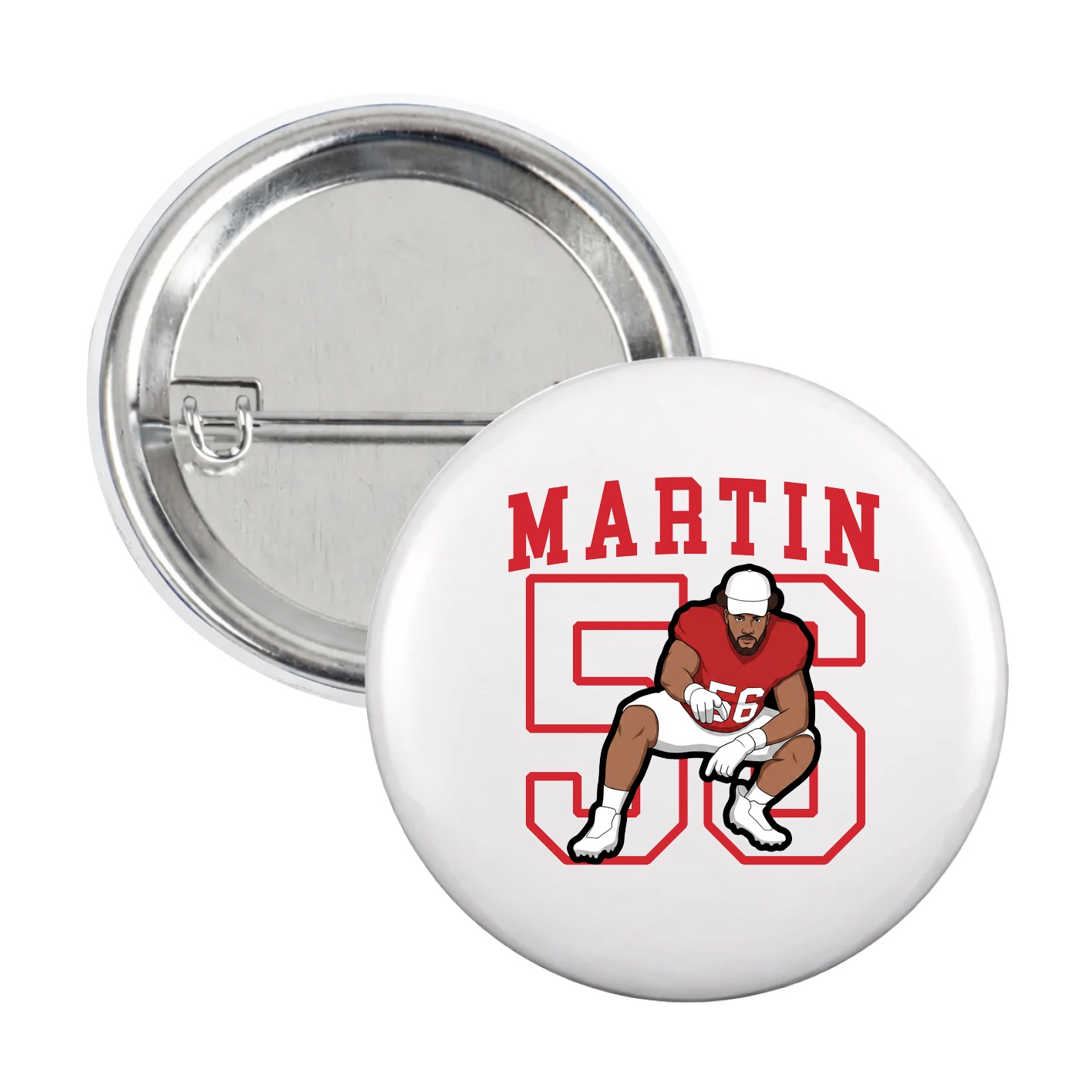 Game Day Button — Shirsey in White