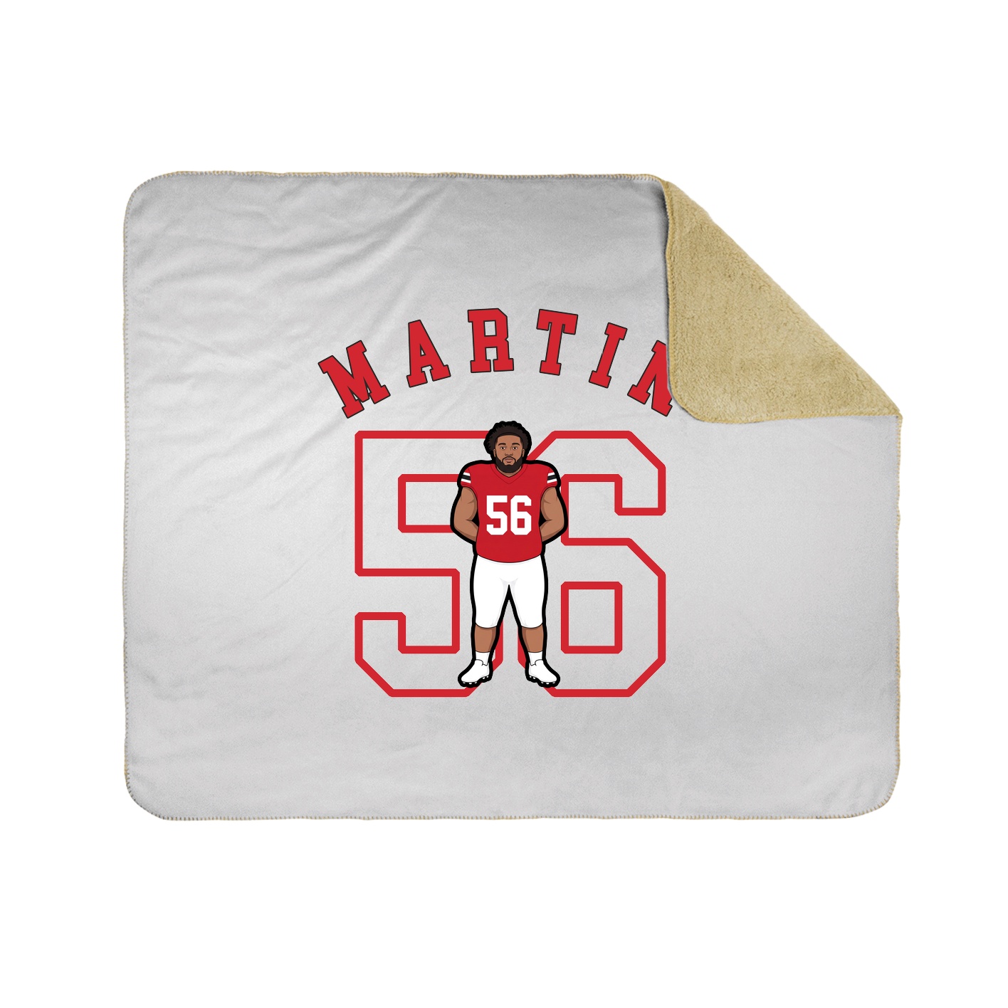 50x60 Sherpa Lined Throw Blanket