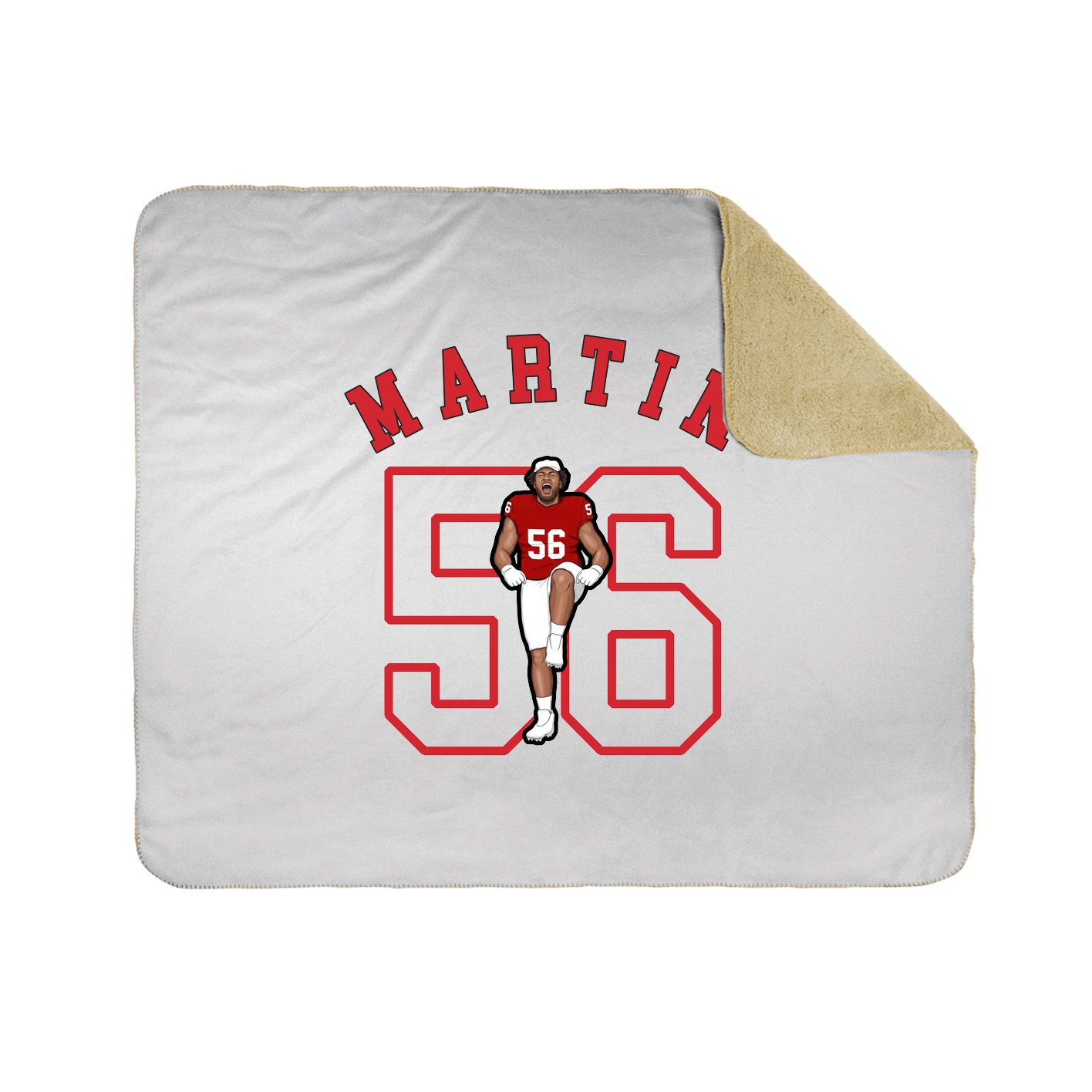 50x60 Sherpa Lined Throw Blanket