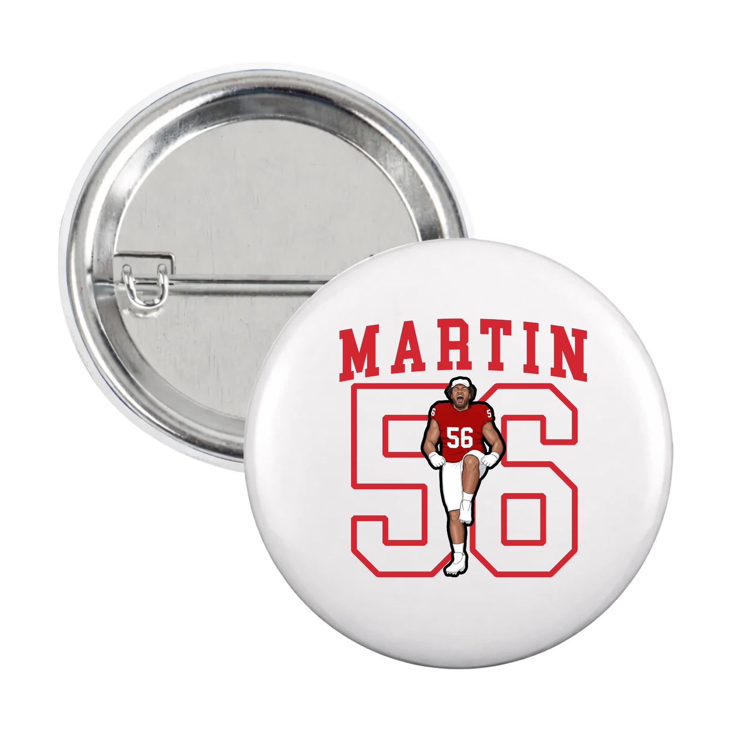 Game Day Button — Shirsey in White