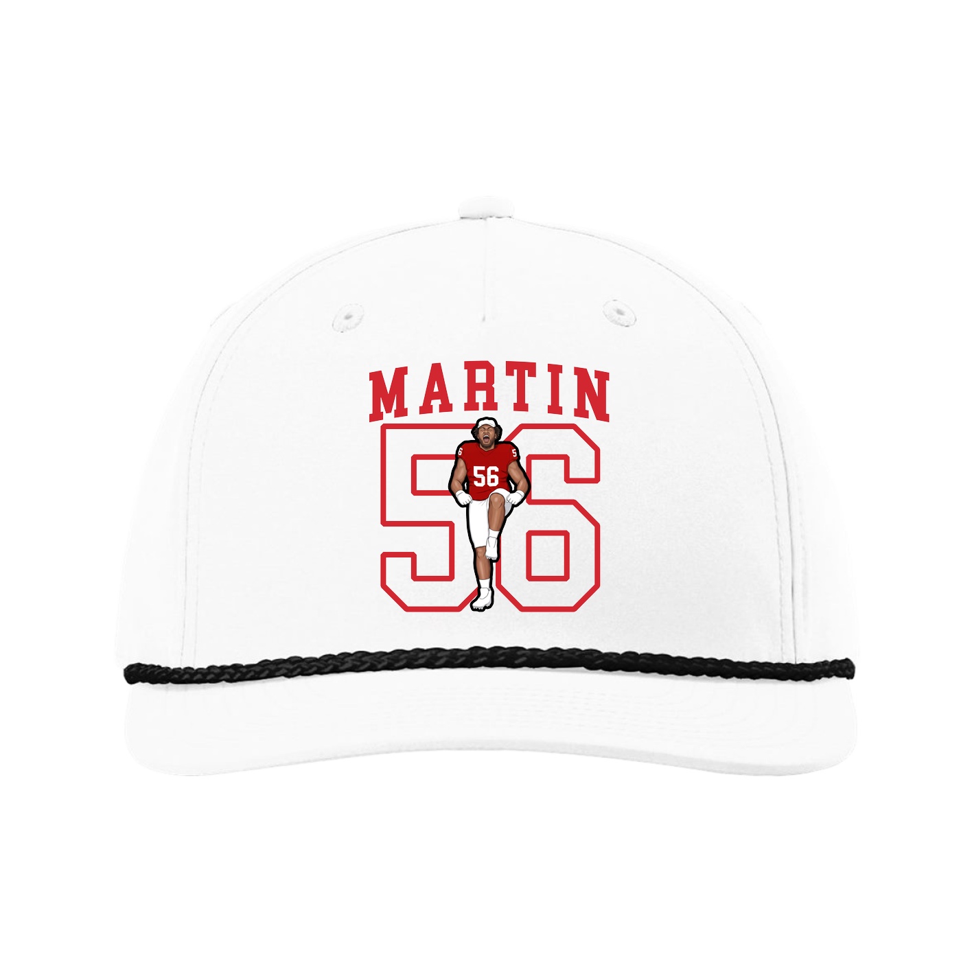 Five-Panel Classic Rope Cap — Shirsey in White