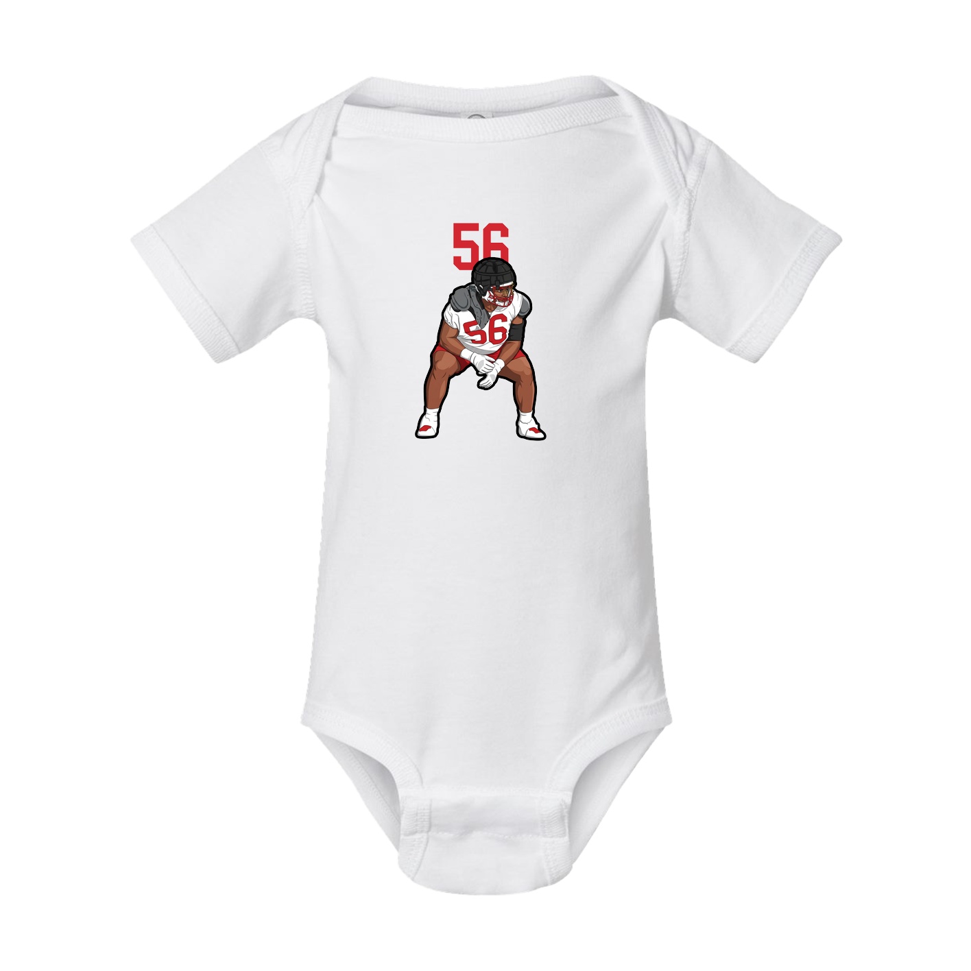 Baby Onesie — Number Top in White