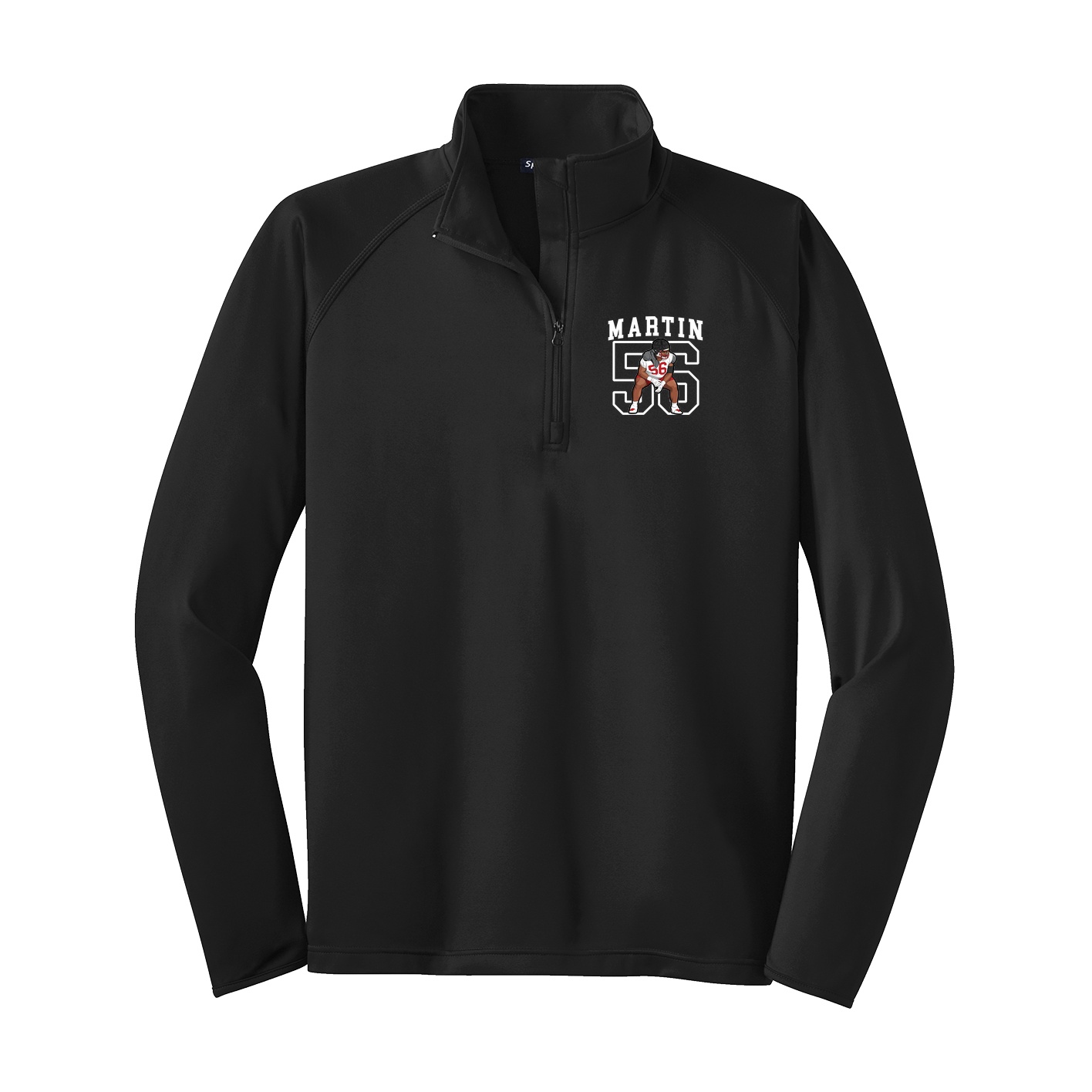 Q-Zip Pullover — Shirsey in Black