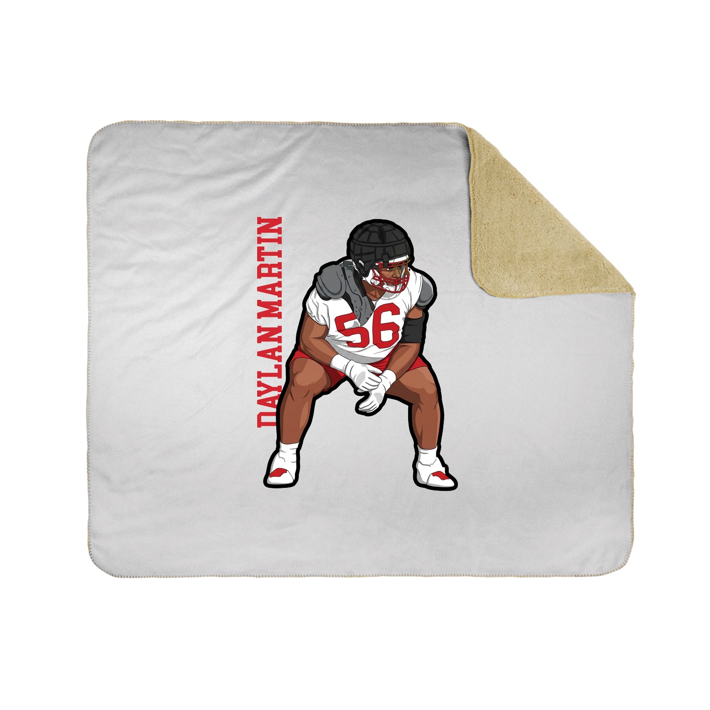 50x60 Sherpa Lined Throw Blanket