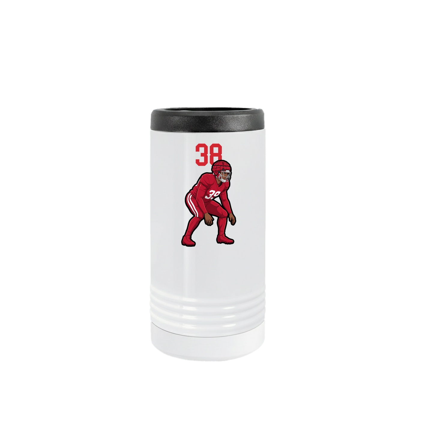 Slim Beverage Holder — Number Top in White