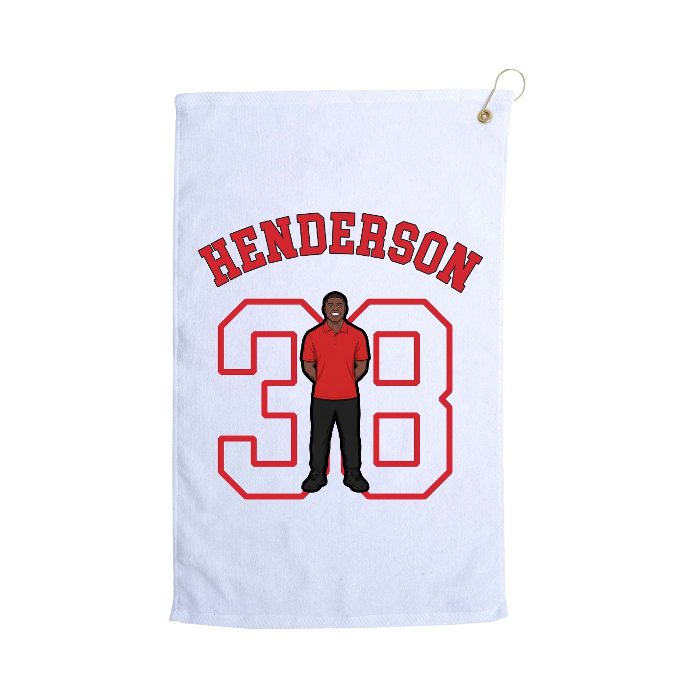 Golf Towel — Shirsey Arch in White