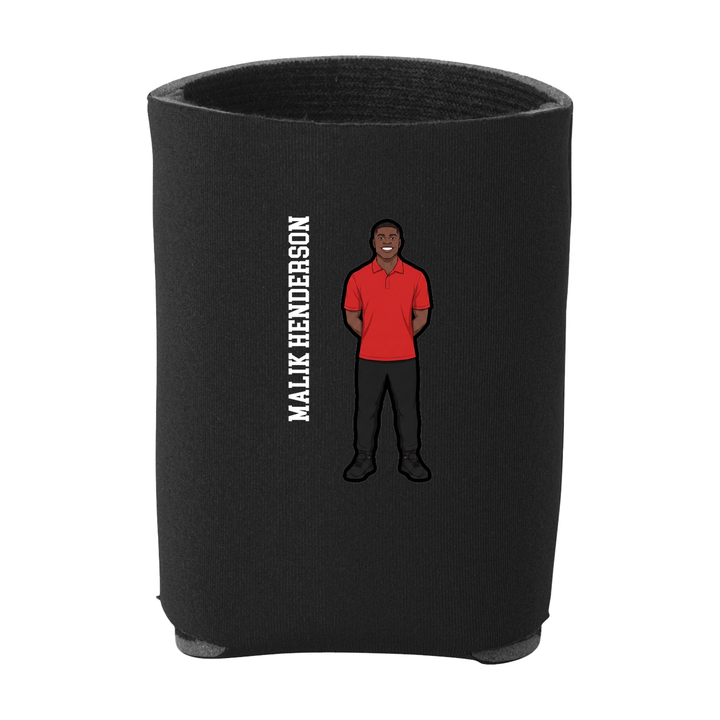 Can Holder — Name Vertical in Black