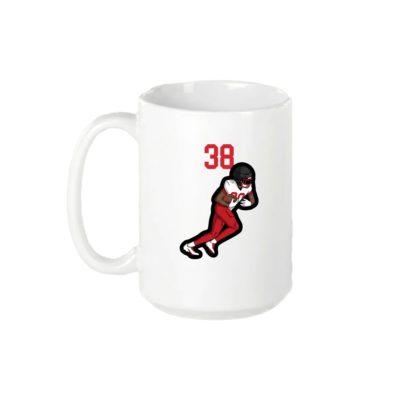 15oz Coffee Mug — Number Top in White