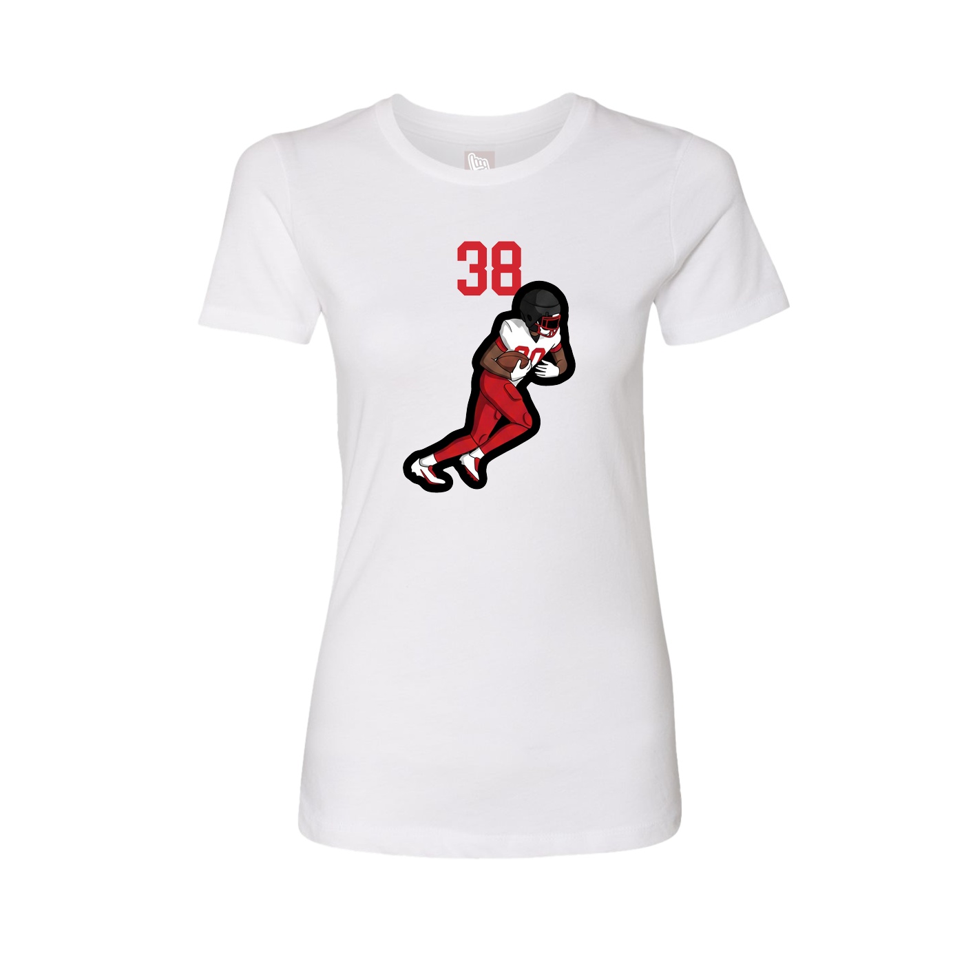 Womens Tee — Number Top in White