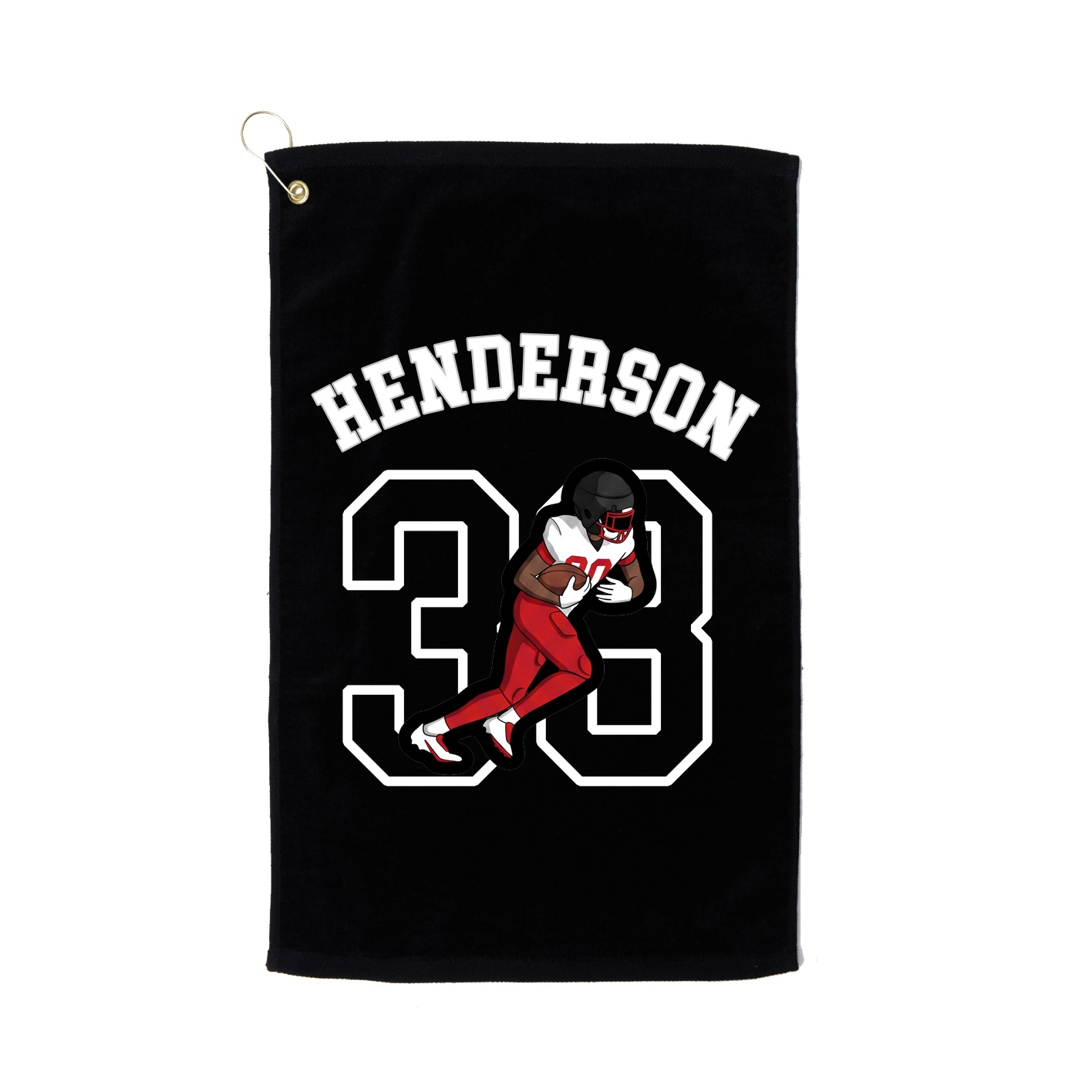 Golf Towel — Shirsey Arch in Black