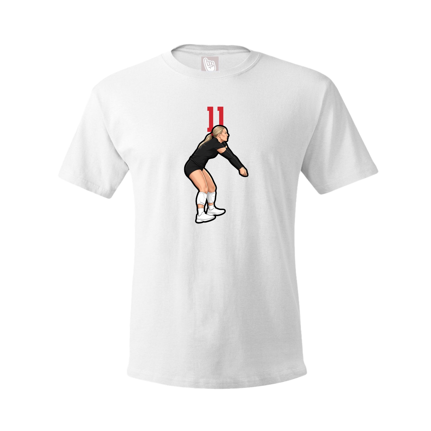 Tee — Number Top in White