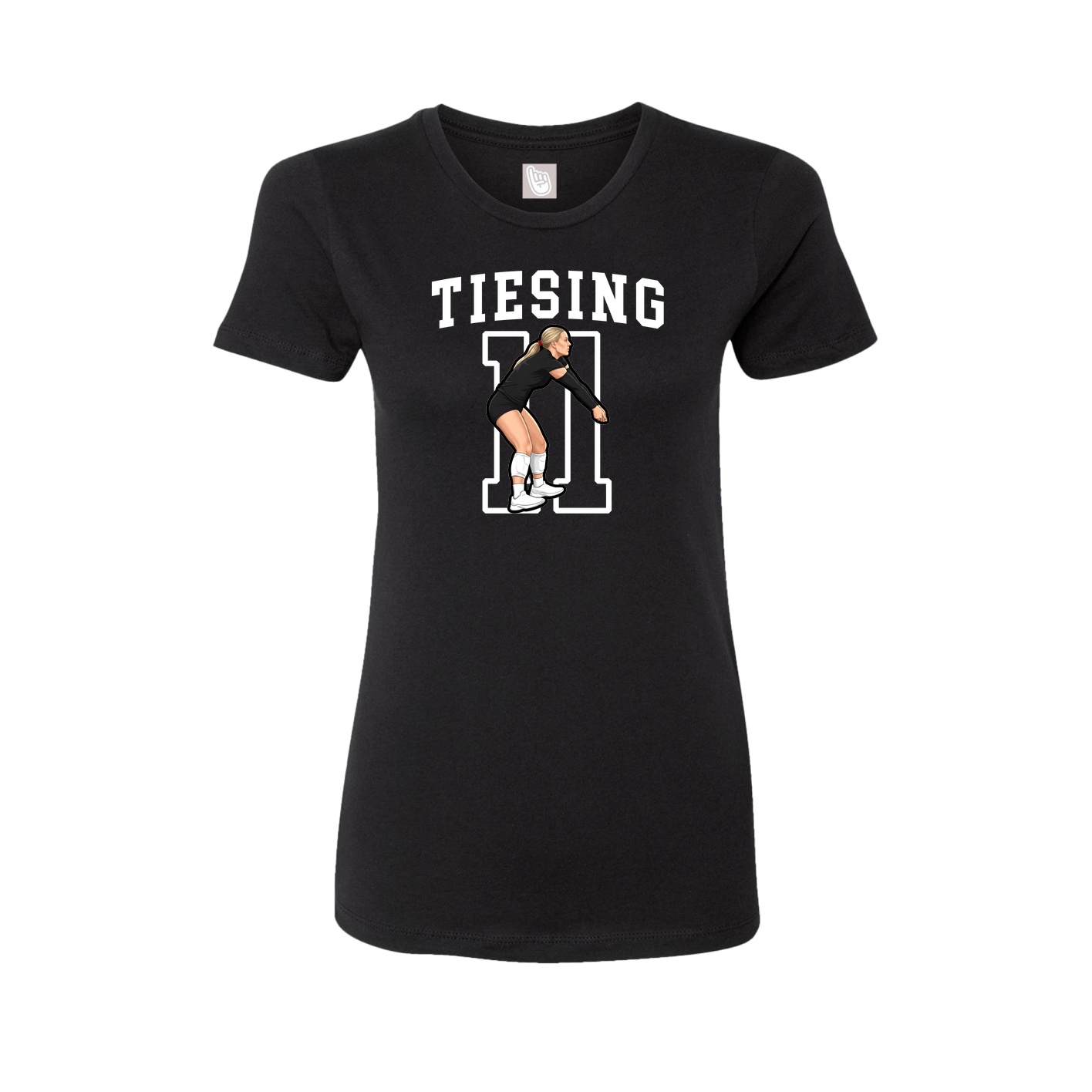 Fitted Women's Tee — Shirsey in Black