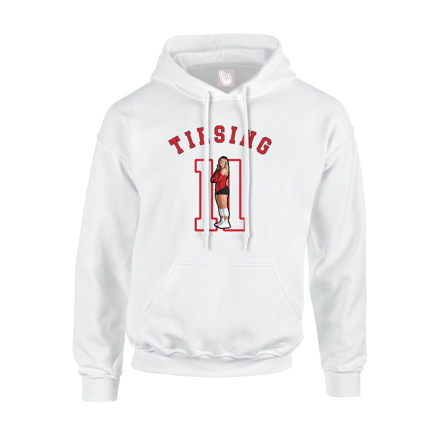 Hoodie — Shirsey Arch in White