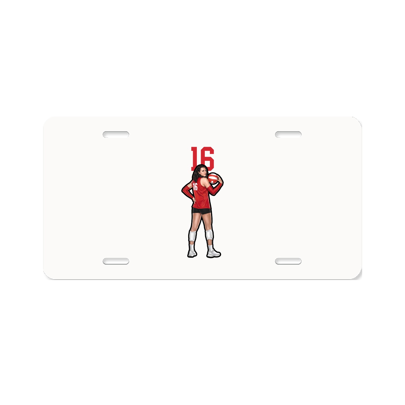 License Plate — Number Top in Classic