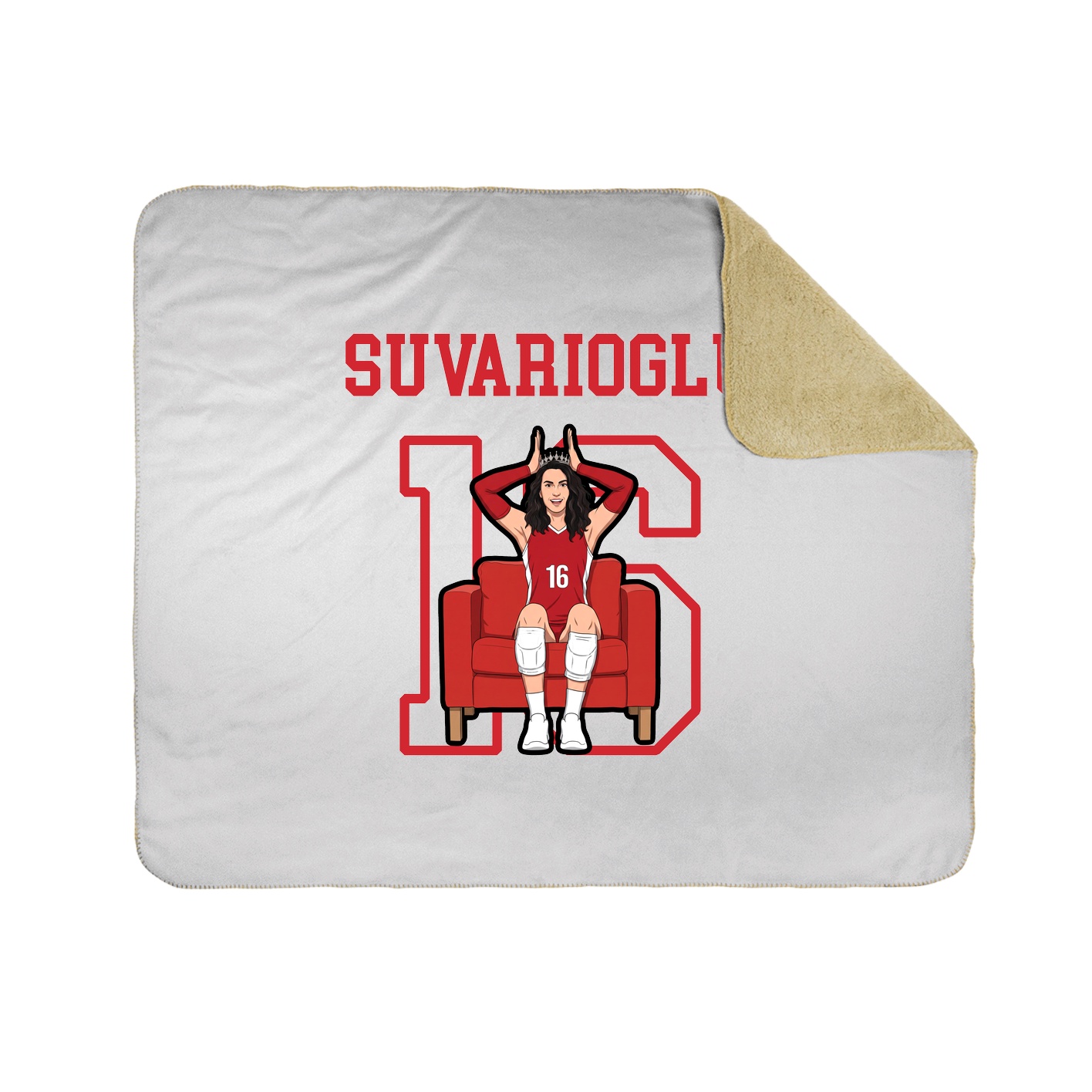 Throw Blanket — Shirsey in White
