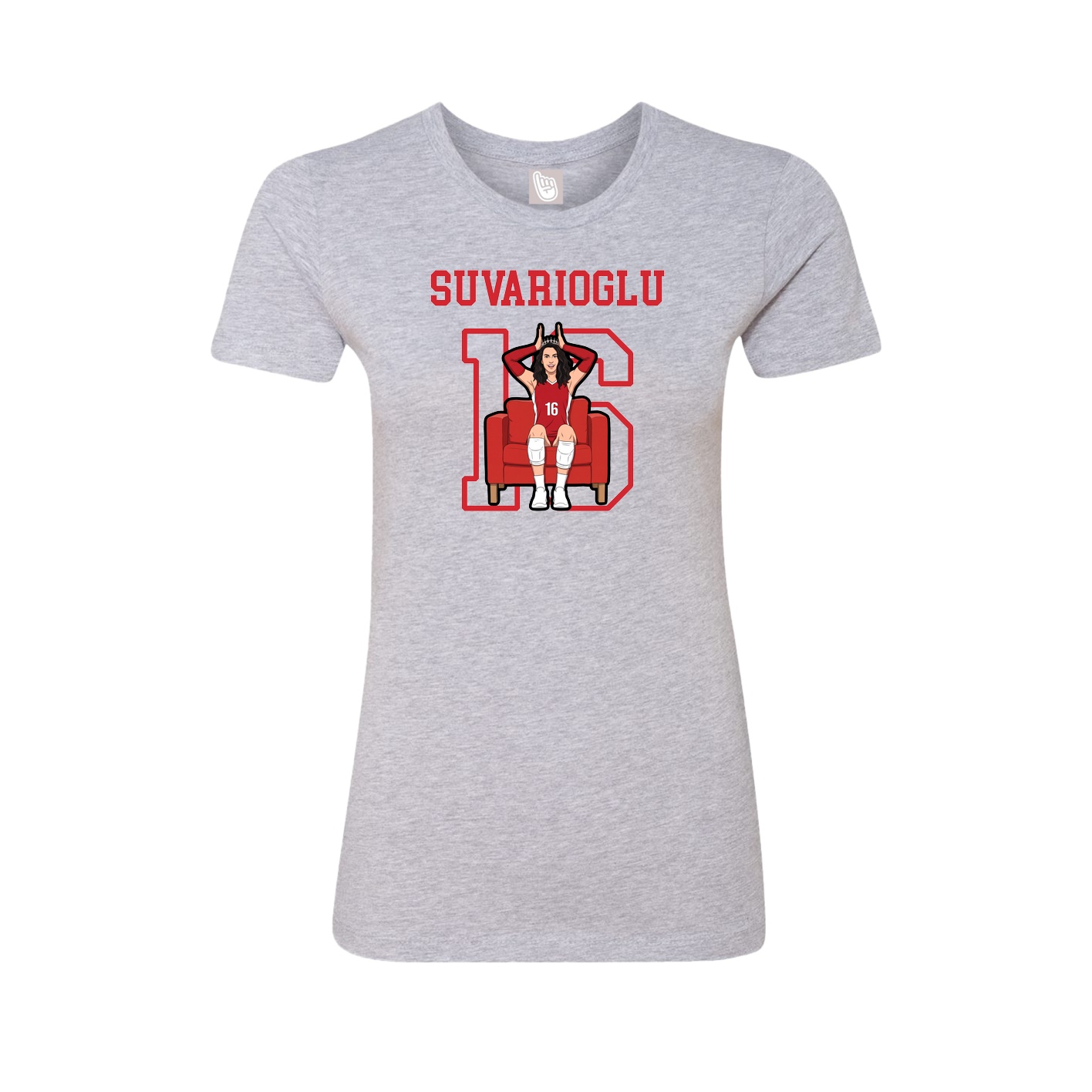 Fitted Women's Tee — Shirsey in Grey