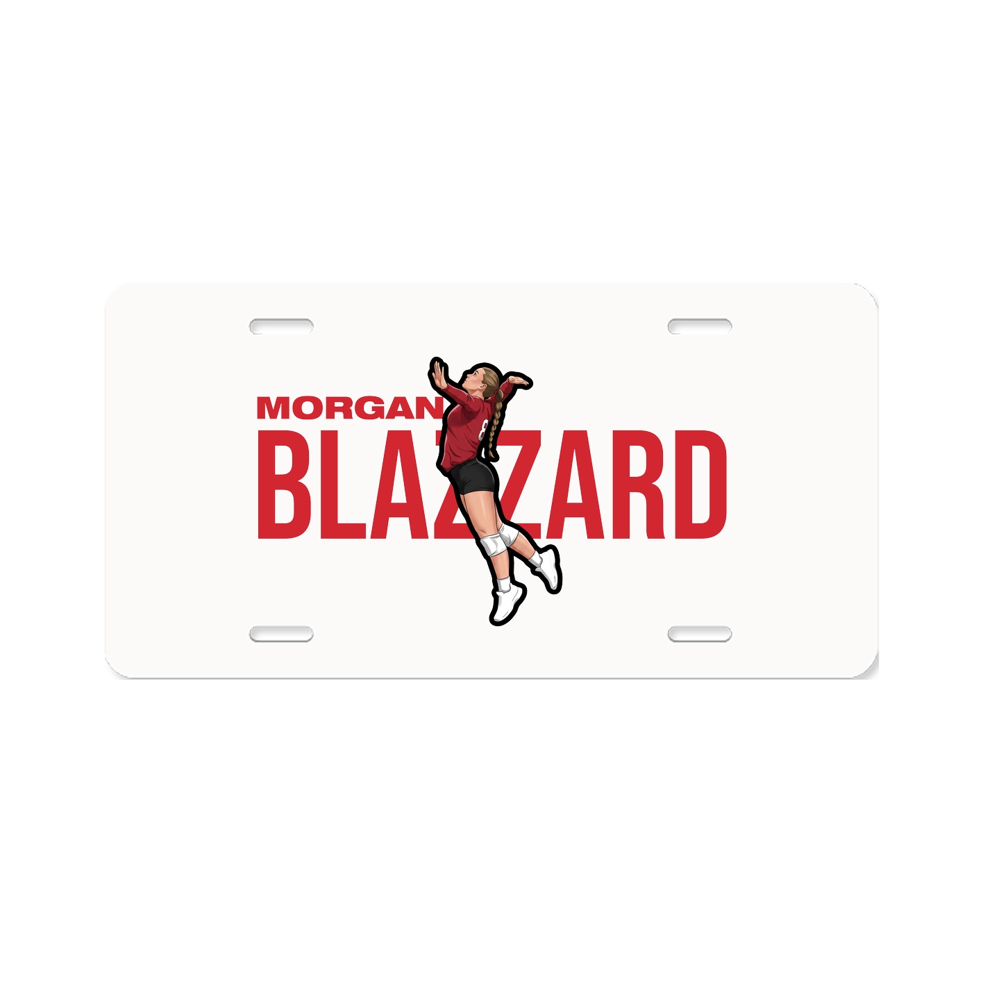 License Plate — Player Name in Classic