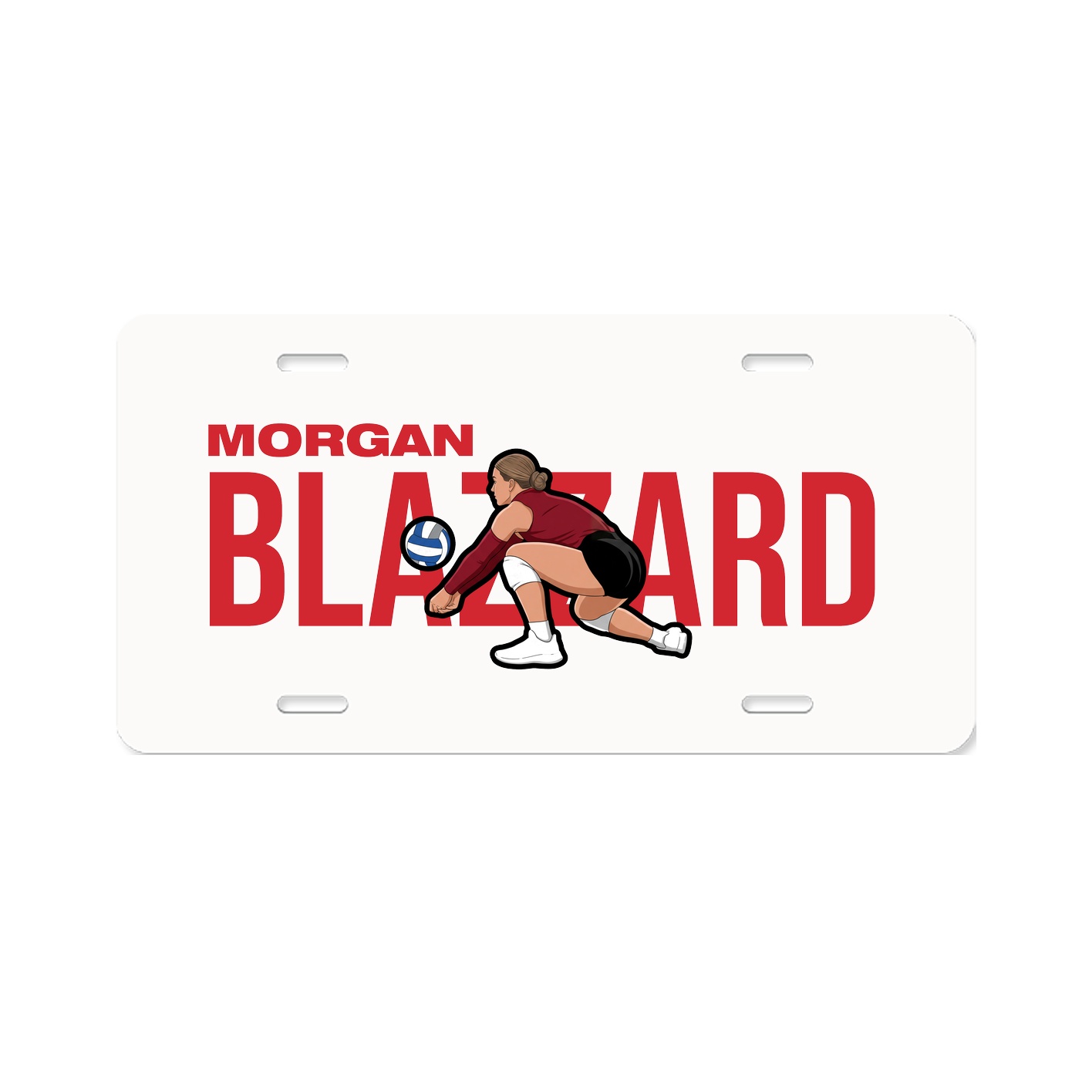 License Plate — Player Name in Classic
