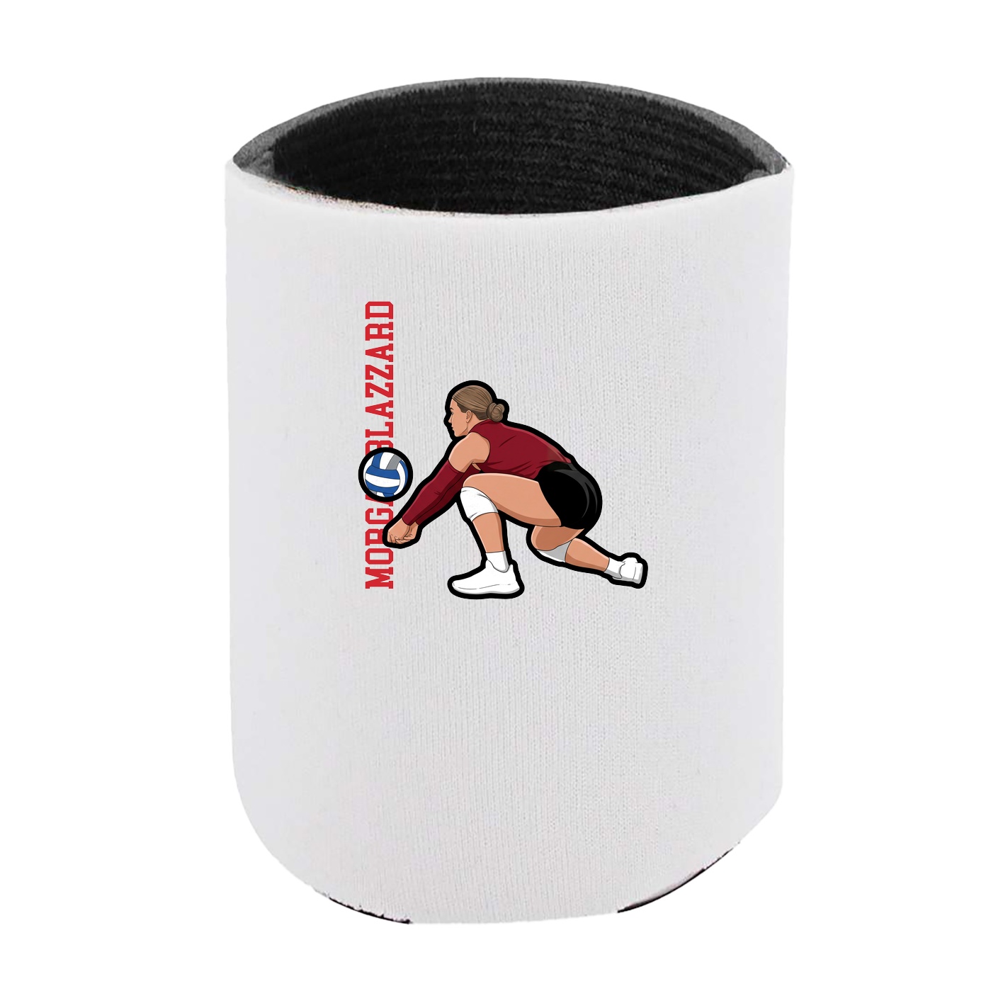 Can Holder — Name Vertical in White