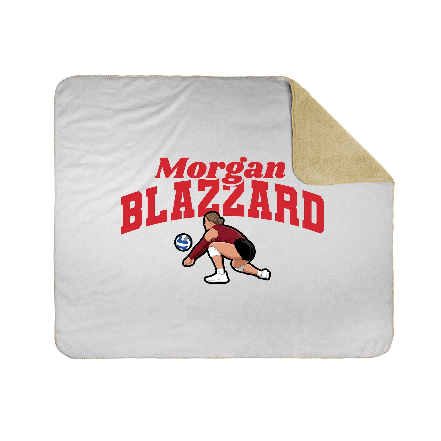 Throw Blanket — Signature Arch in White