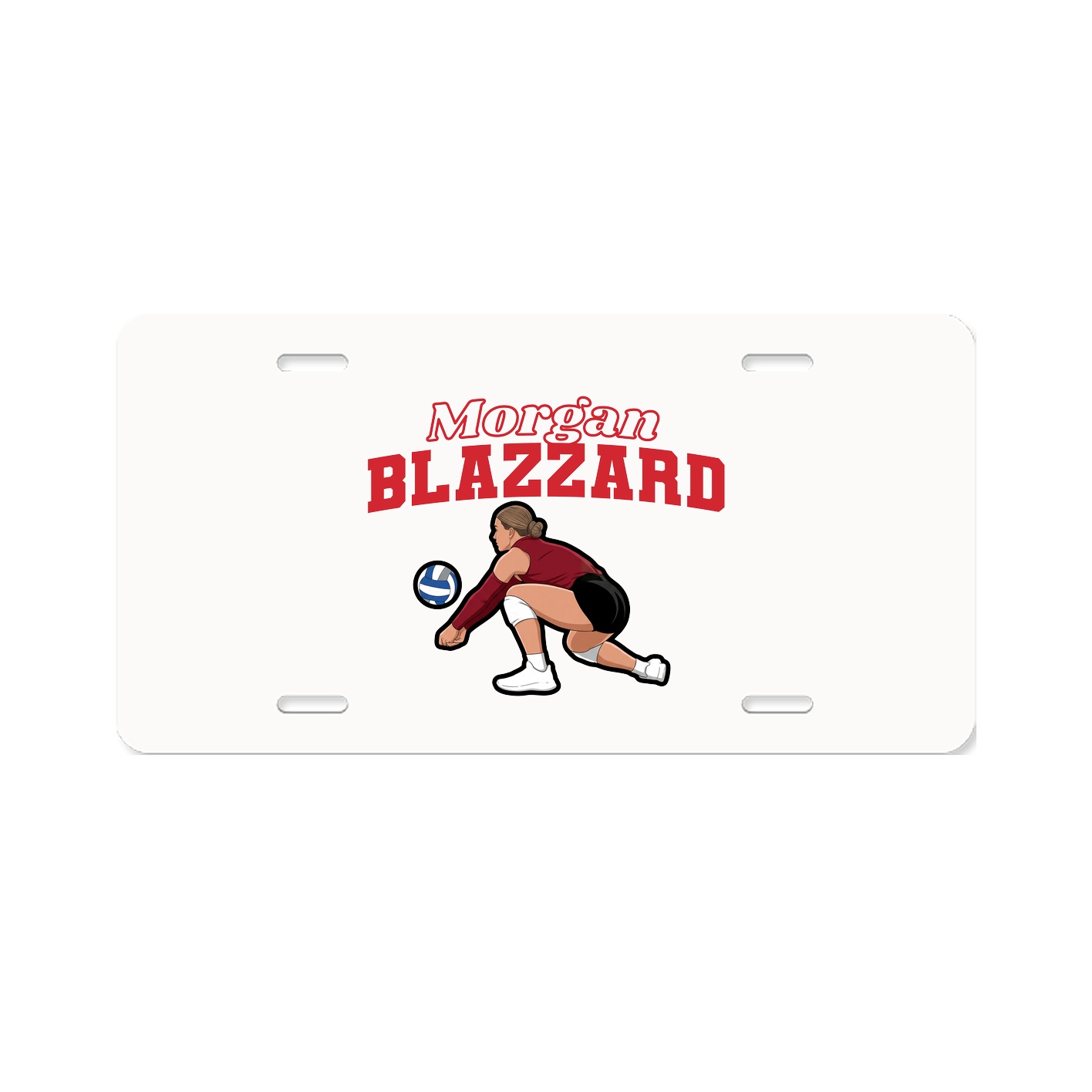 License Plate — Name Arch in Classic