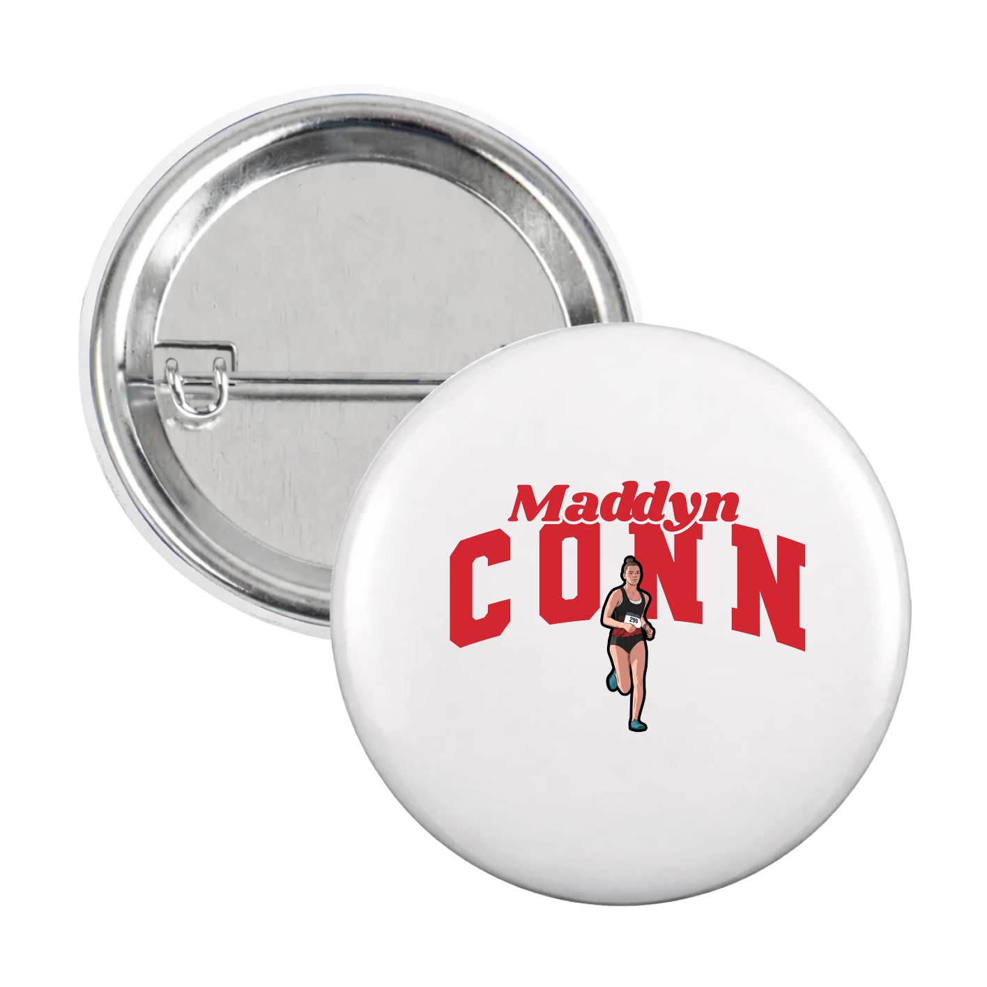 Game Day Button — Signature Arch in White