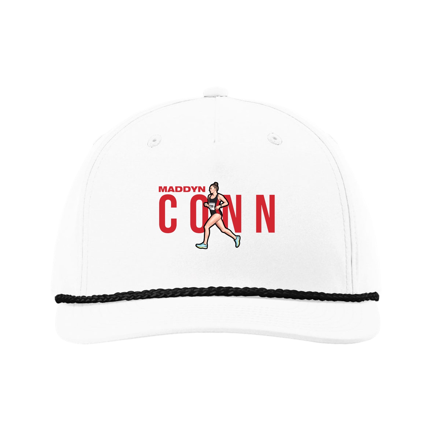 Five-Panel Classic Rope Cap — Player Name in White