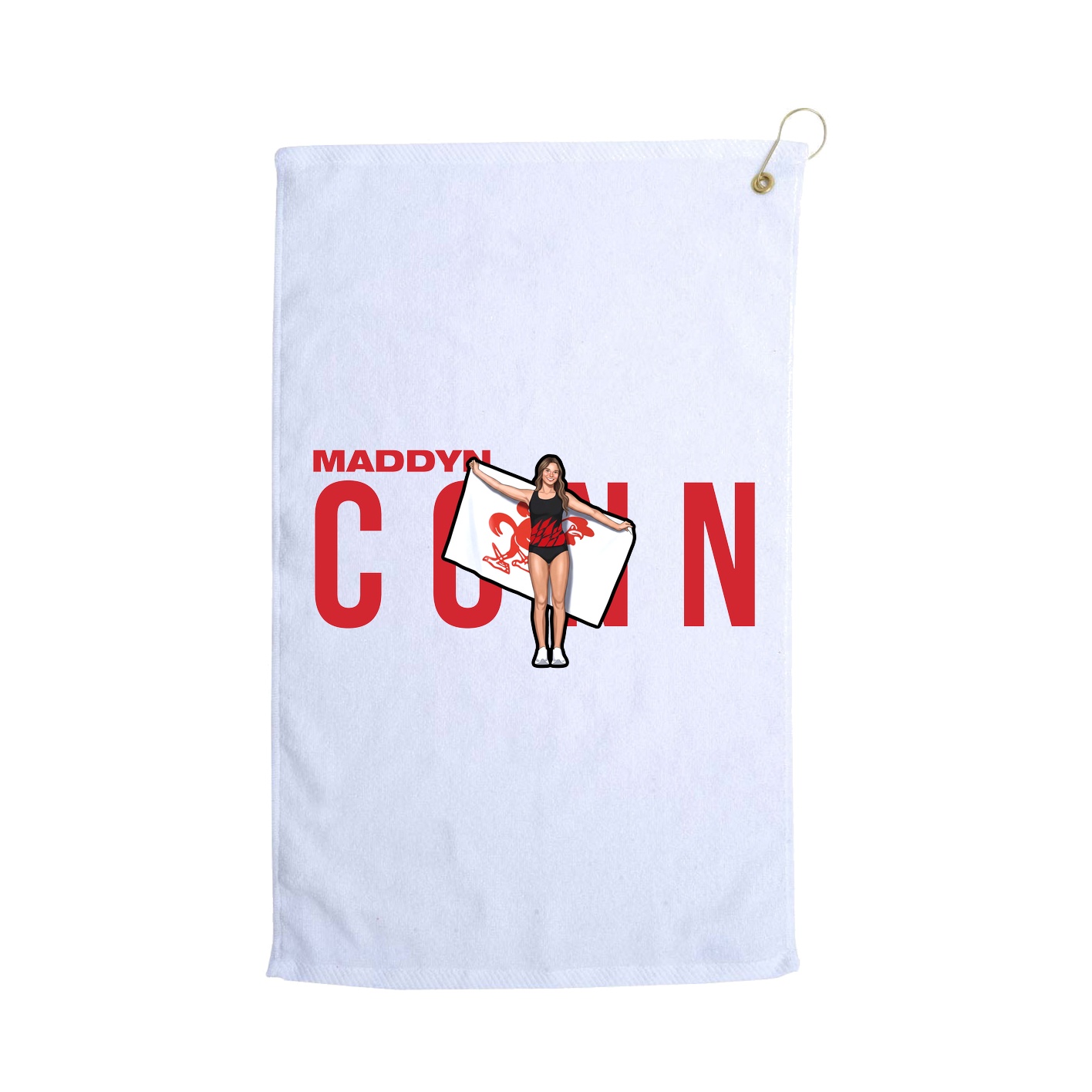 Golf Towel — Player Name in White