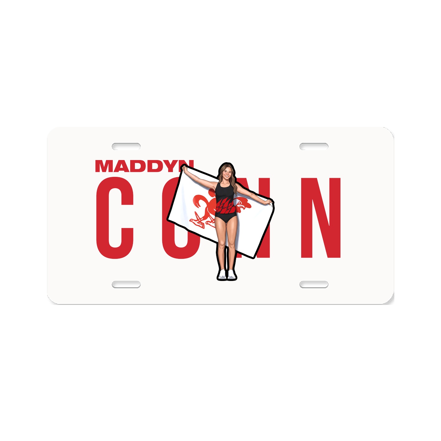License Plate — Player Name in Classic