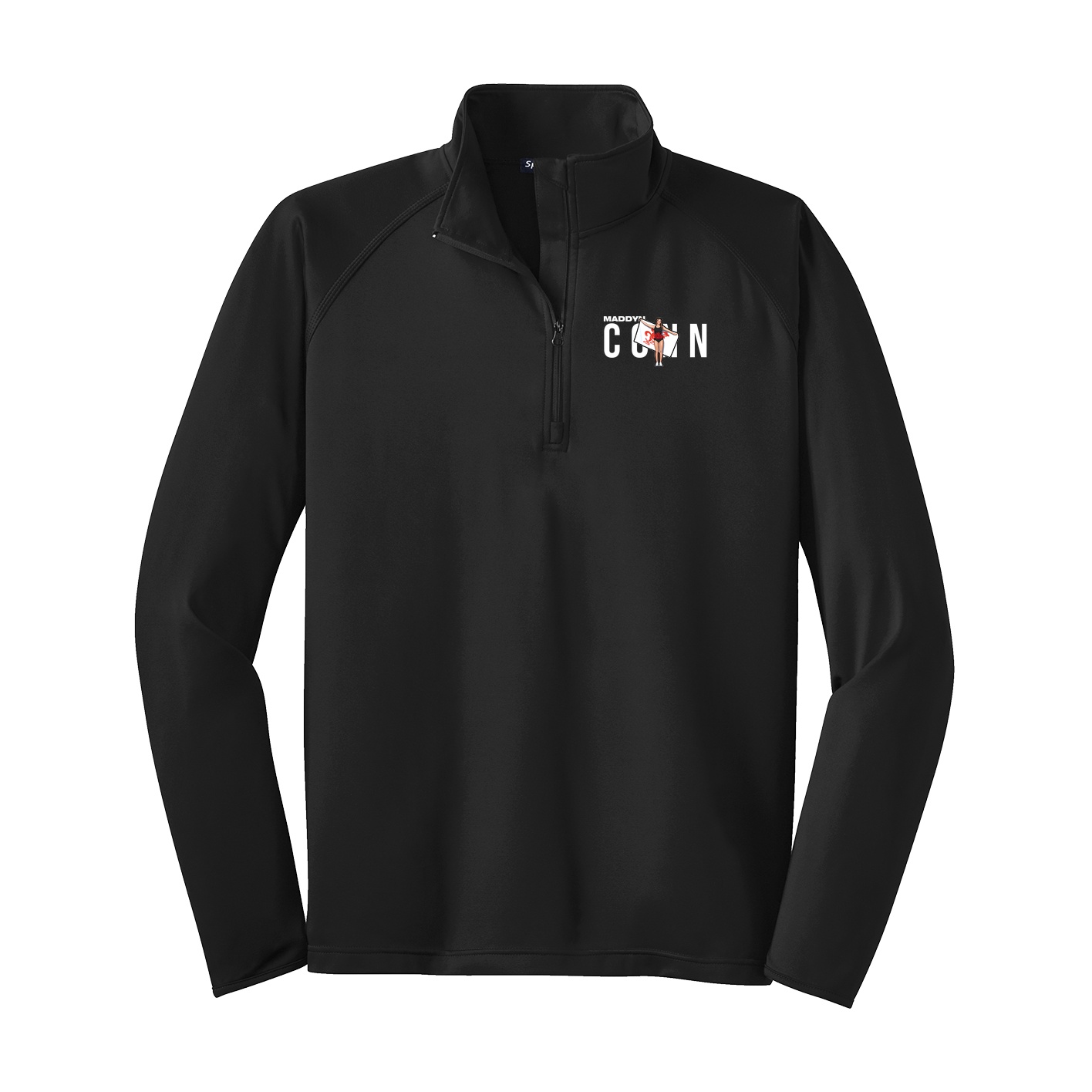 Q-Zip Pullover — Player Name in Black
