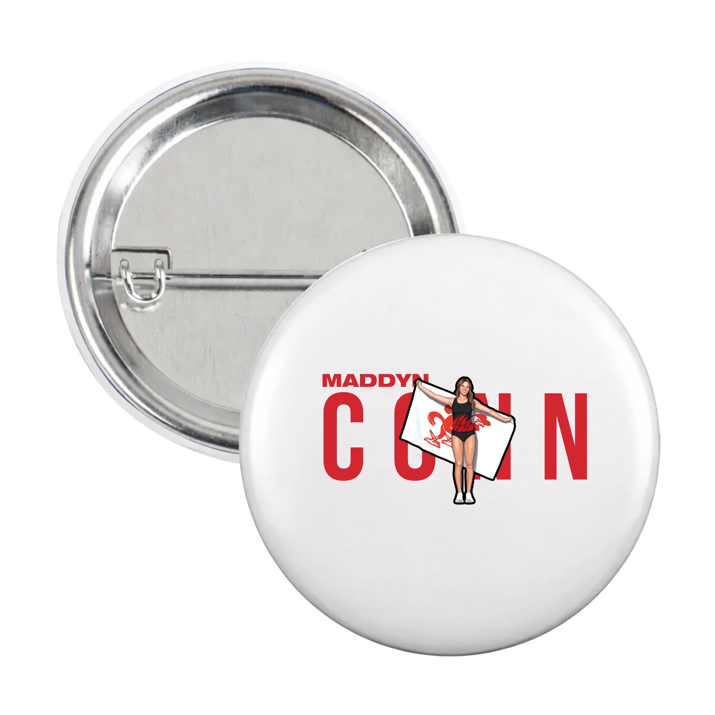 Game Day Button — Player Name in White