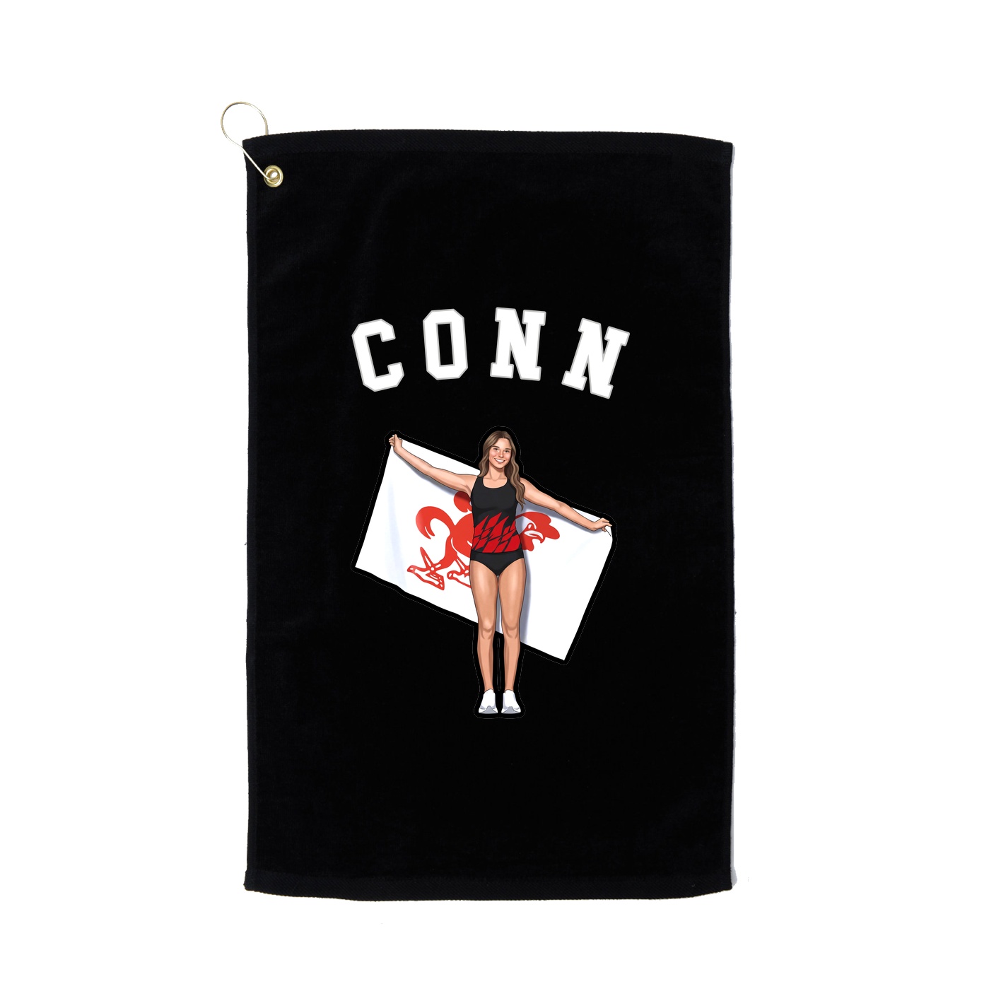 Golf Towel — Shirsey Arch in Black
