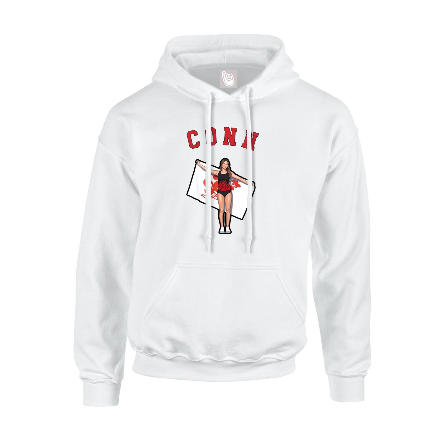 Youth Hoodie — Shirsey Arch in White