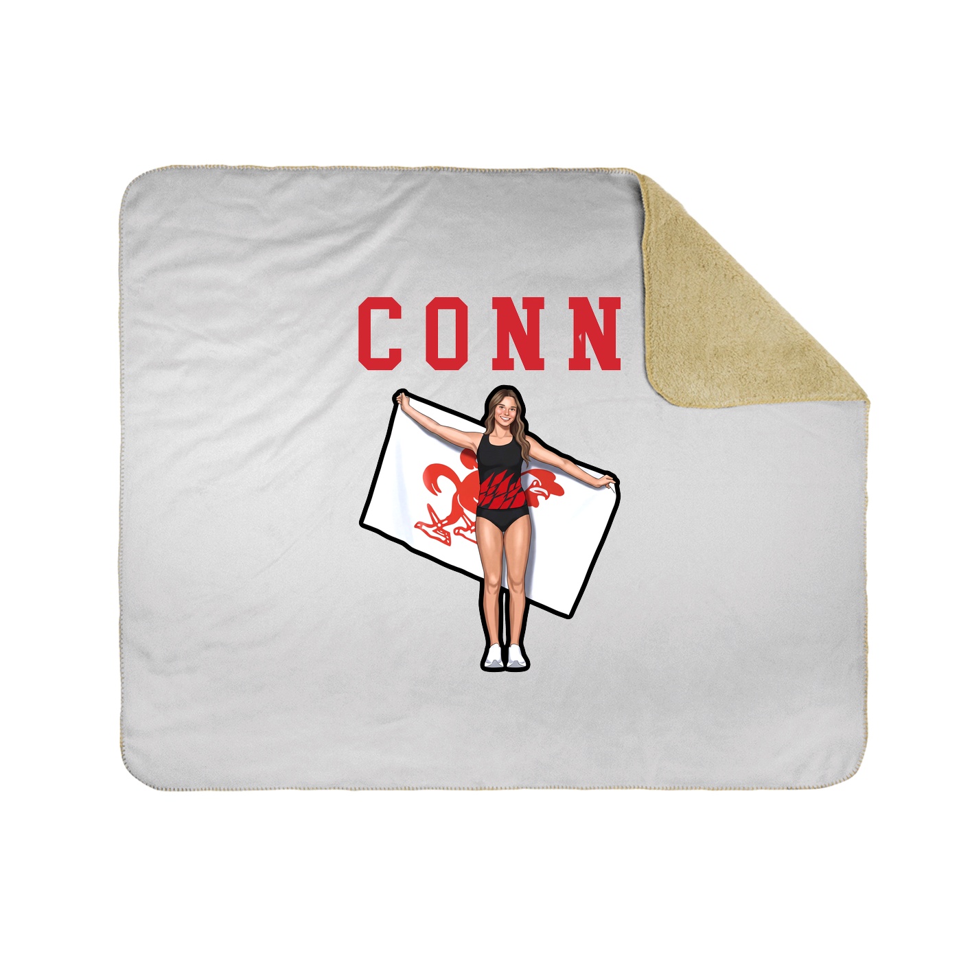 Throw Blanket — Shirsey in White