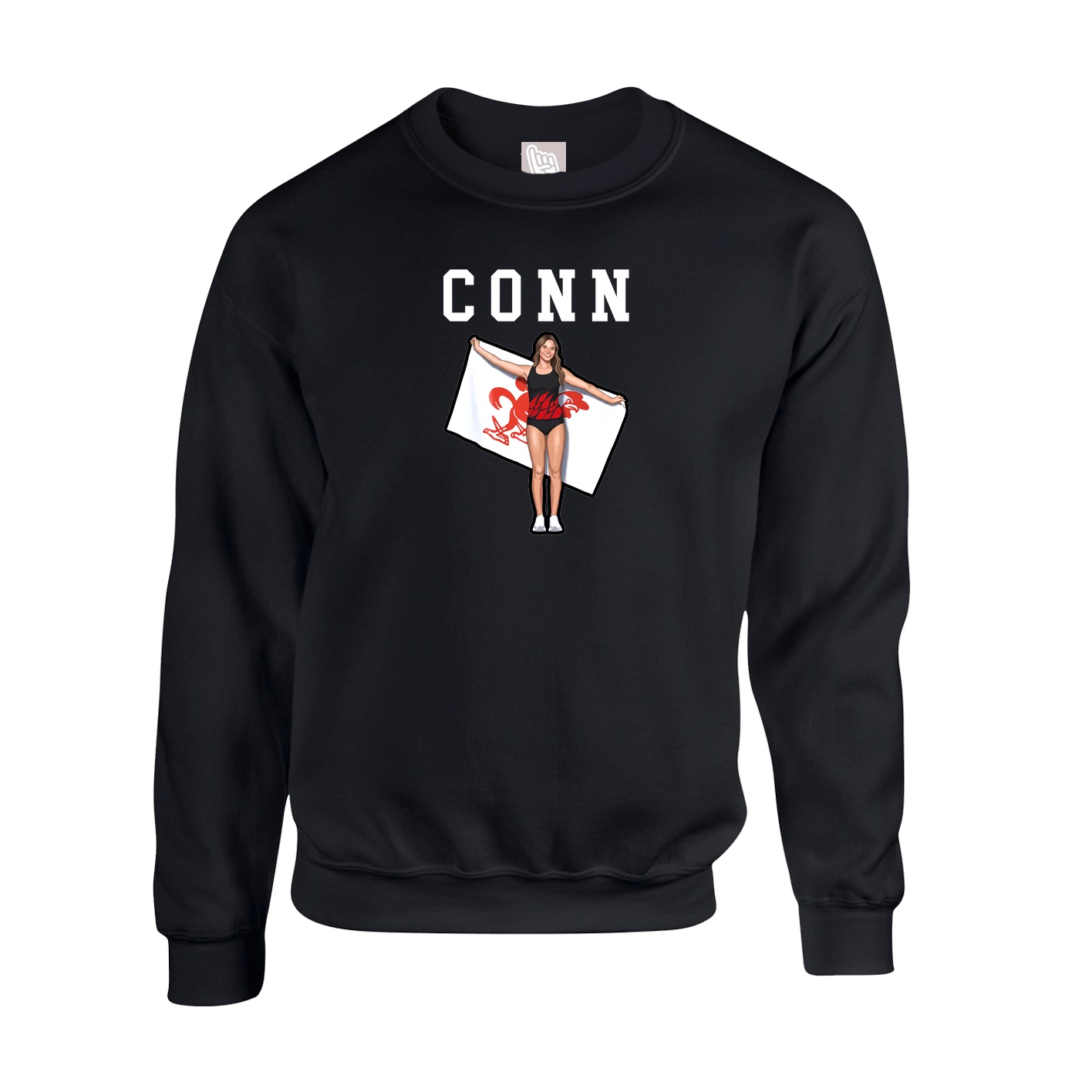 Fleece Crew — Shirsey in Black
