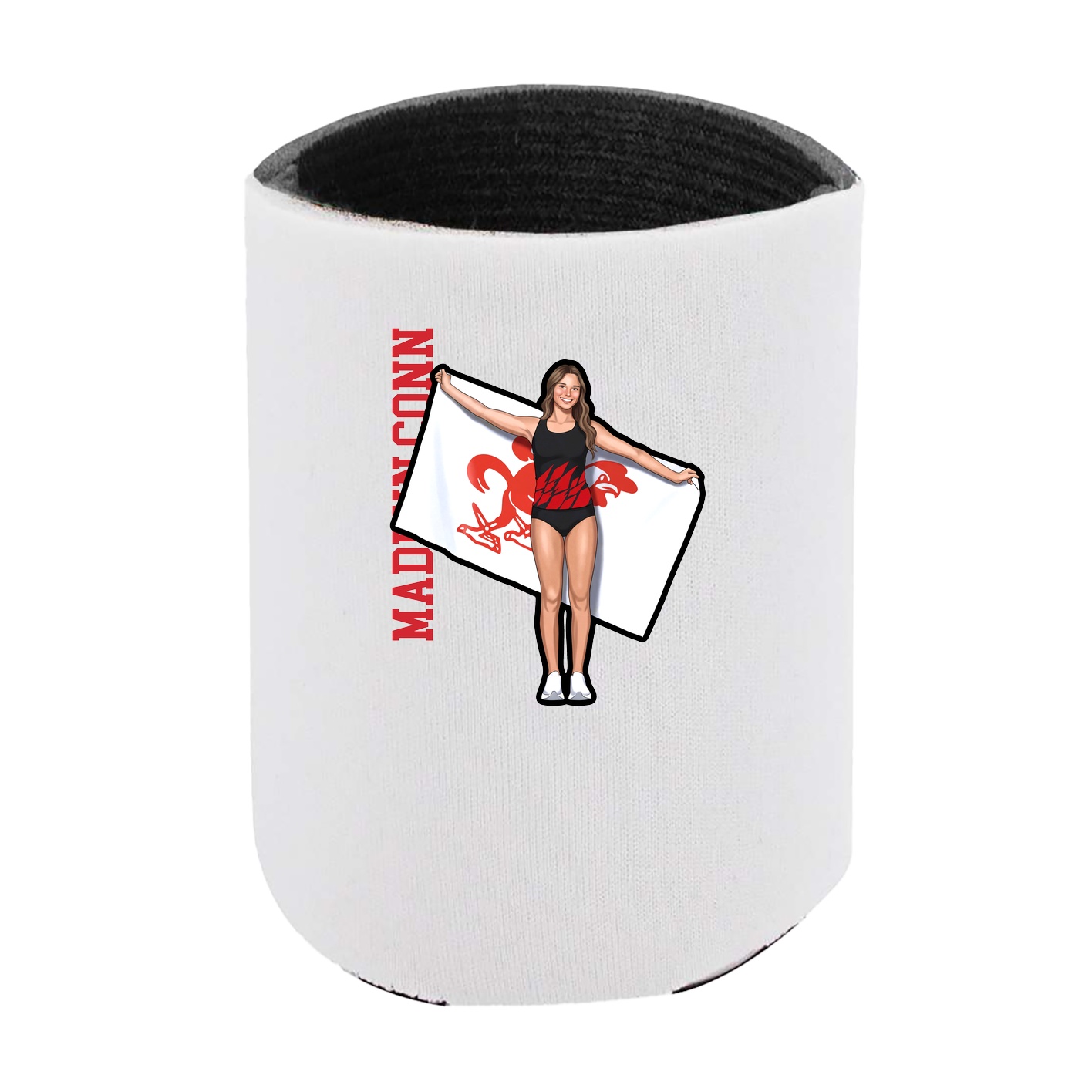 Can Holder — Name Vertical in White