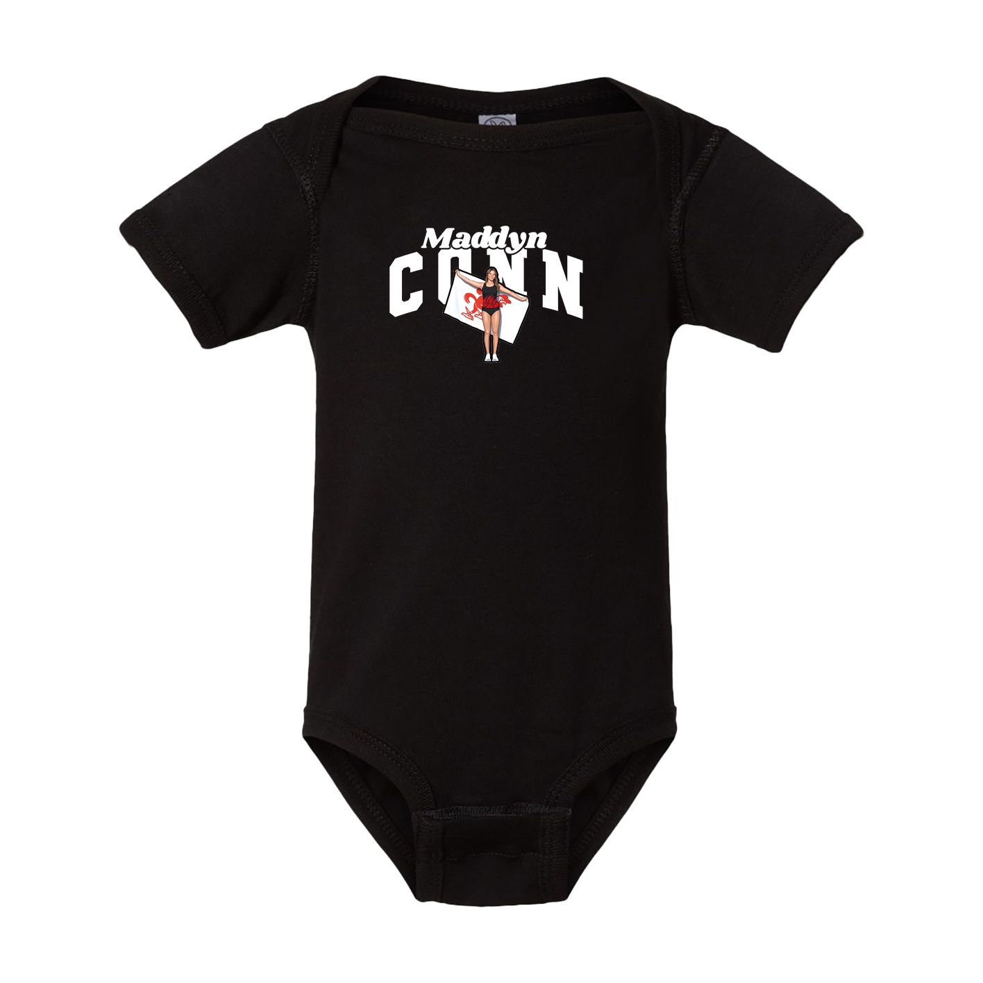 Baby Onesie — Signature Arch in Black