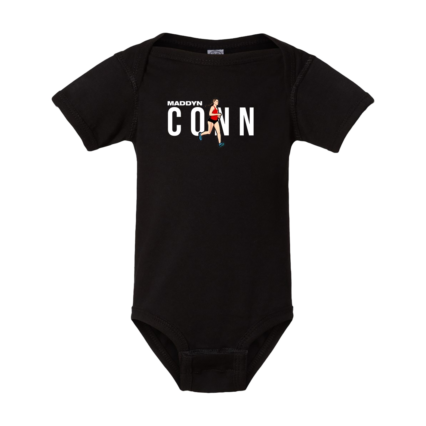 Baby Onesie — Player Name in Black
