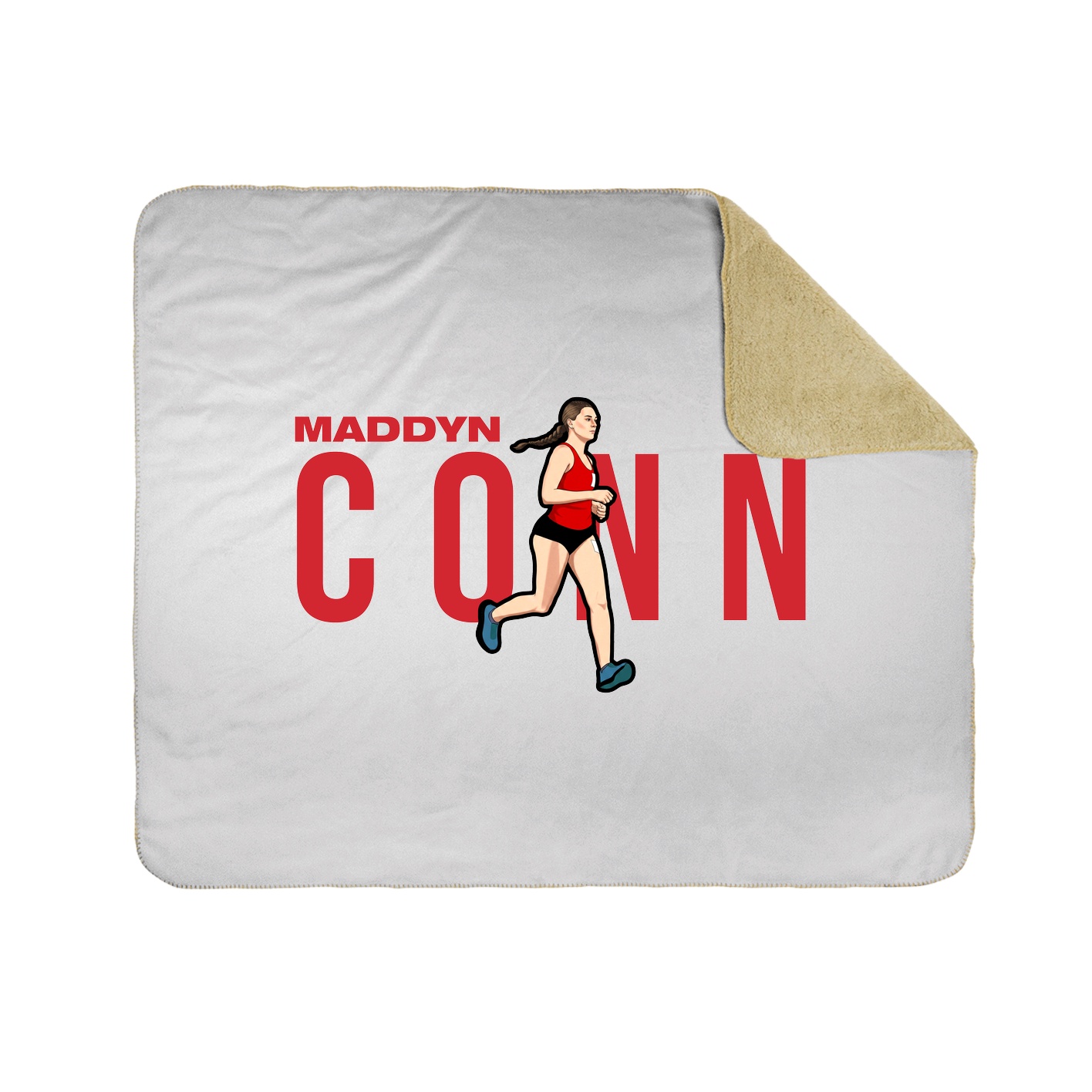 Throw Blanket — Player Name in White