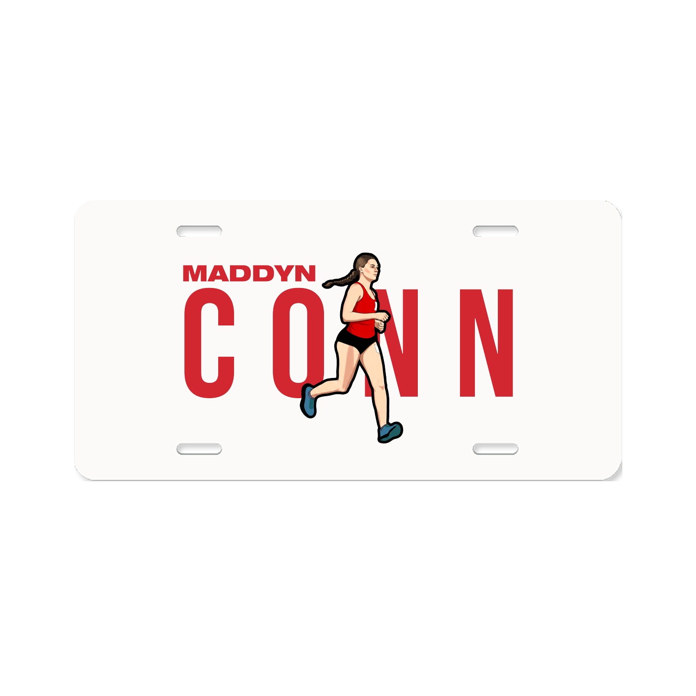 License Plate — Player Name in Classic