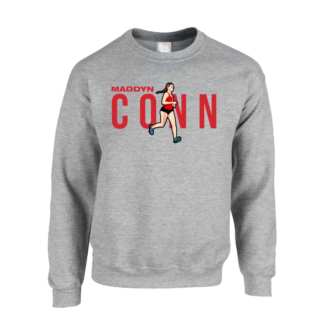Fleece Crew — Player Name in Grey